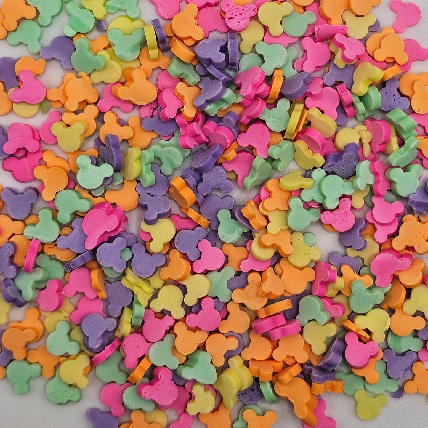 10/30/50 gram Mouse Ear Multicolor Sprinkles Polymer Clay Confetti Sprinkles Fake Sprinkles Slices #SK007