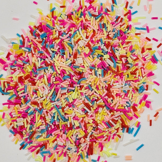 10/30/50 gram Multicolor Polymer Clay Faux Fake Confetti Sprinkles Clay Slices Non Edible Fake Sprinkles #SK012