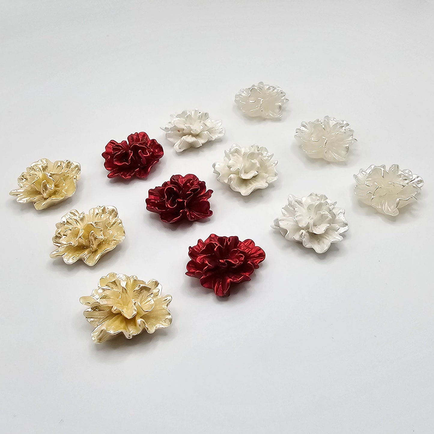 8 Pcs Kawaii Flower Resin Flatback Cabochons 26mm #CAB073