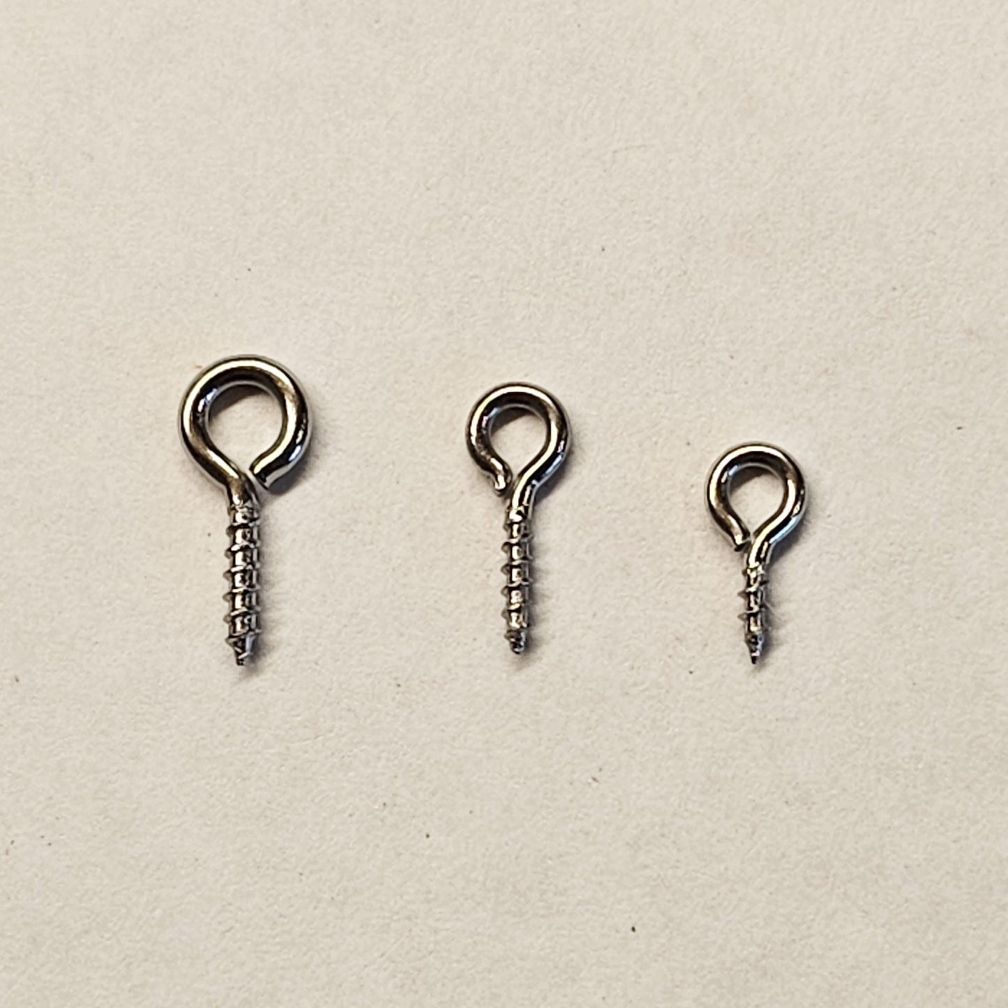 Tiny Eye Hook Screws Eye Pins Loop Screws Stainless Steel 8mm 10mm 12mm Length 50/100 pcs