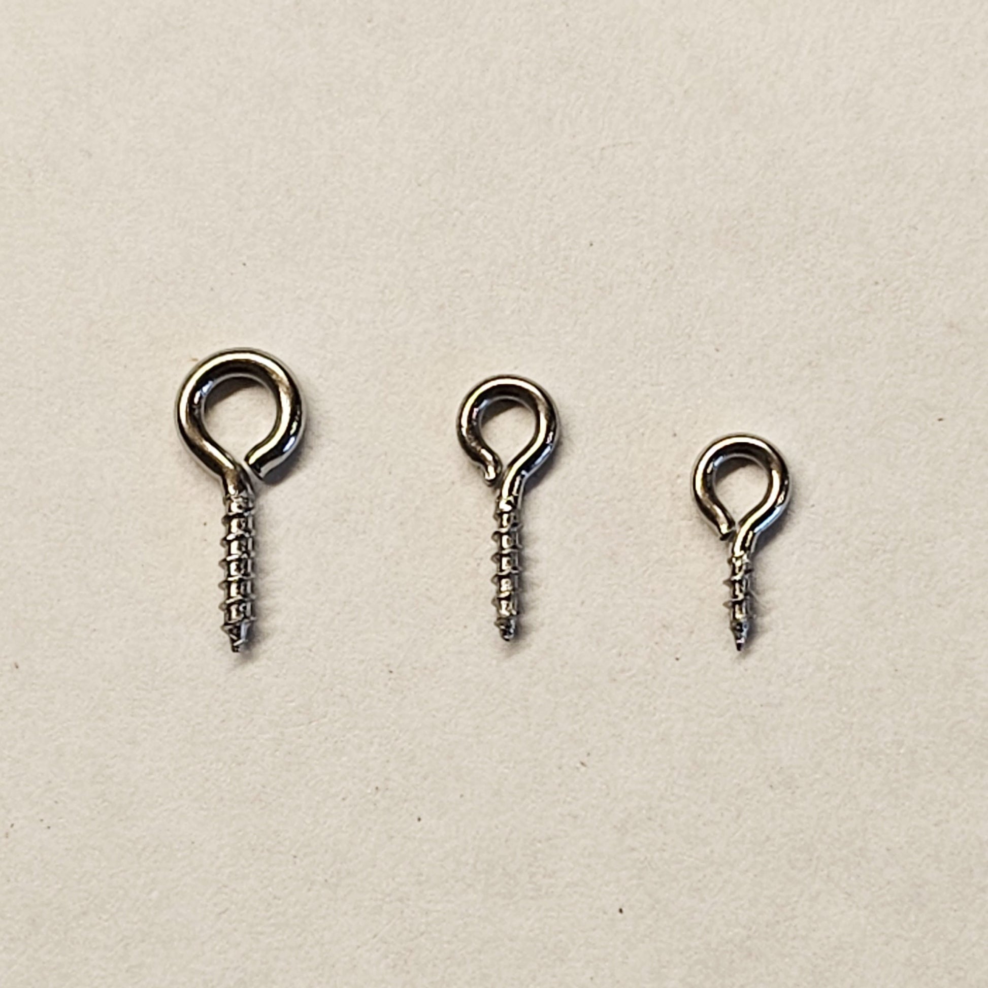 Tiny Eye Hook Screws Eye Pins Loop Screws Stainless Steel 8mm 10mm 12mm Length 50/100 pcs