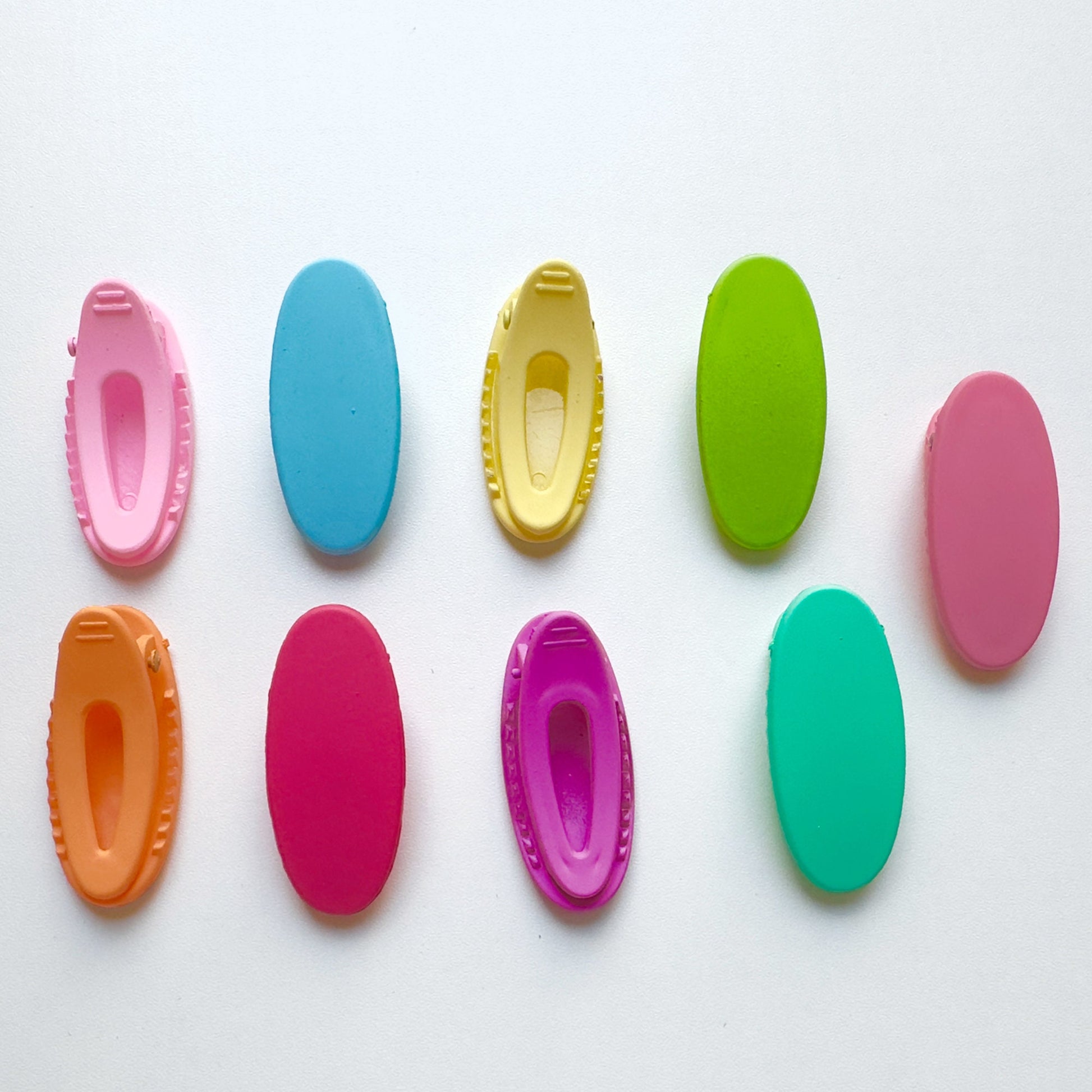 6 Pcs Multicolor Candy Color Alligator Clips, Hair Clips, Barrettes #CM003
