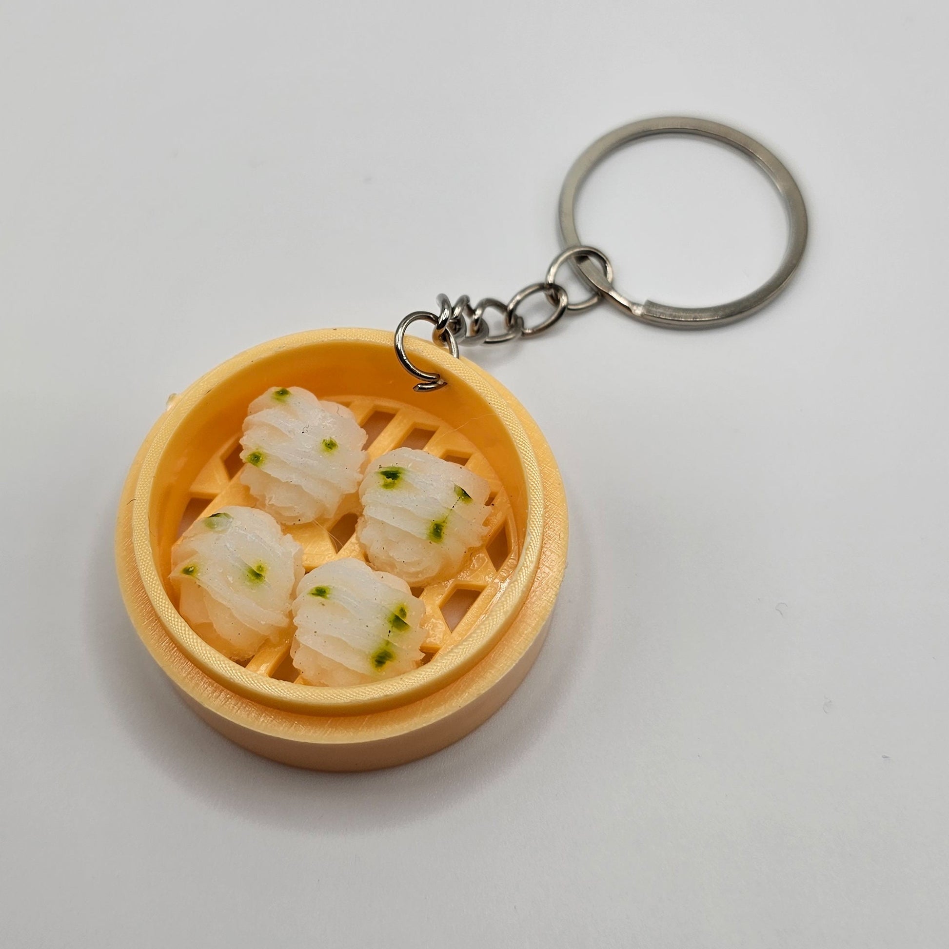 1 Pc Miniature Dim Sum Buns Steamed Buns Dumpling Charms Key Chain #KR011