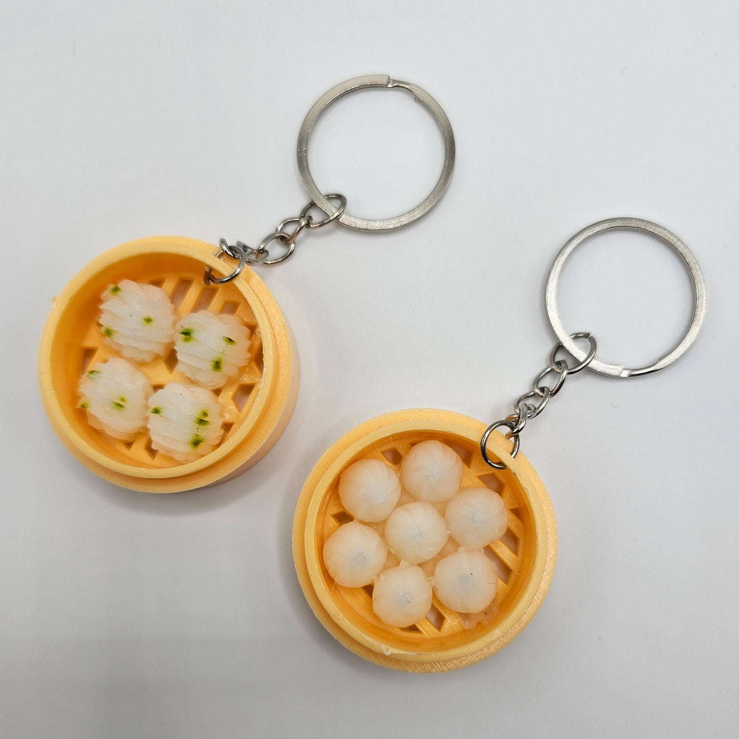 1 Pc Miniature Dim Sum Buns Steamed Buns Dumpling Charms Key Chain #KR011