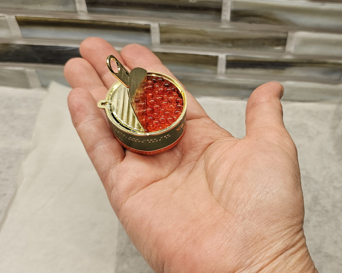 1 Pc Caviar Ham Spam Canned Food Miniature Food Charm #KR012