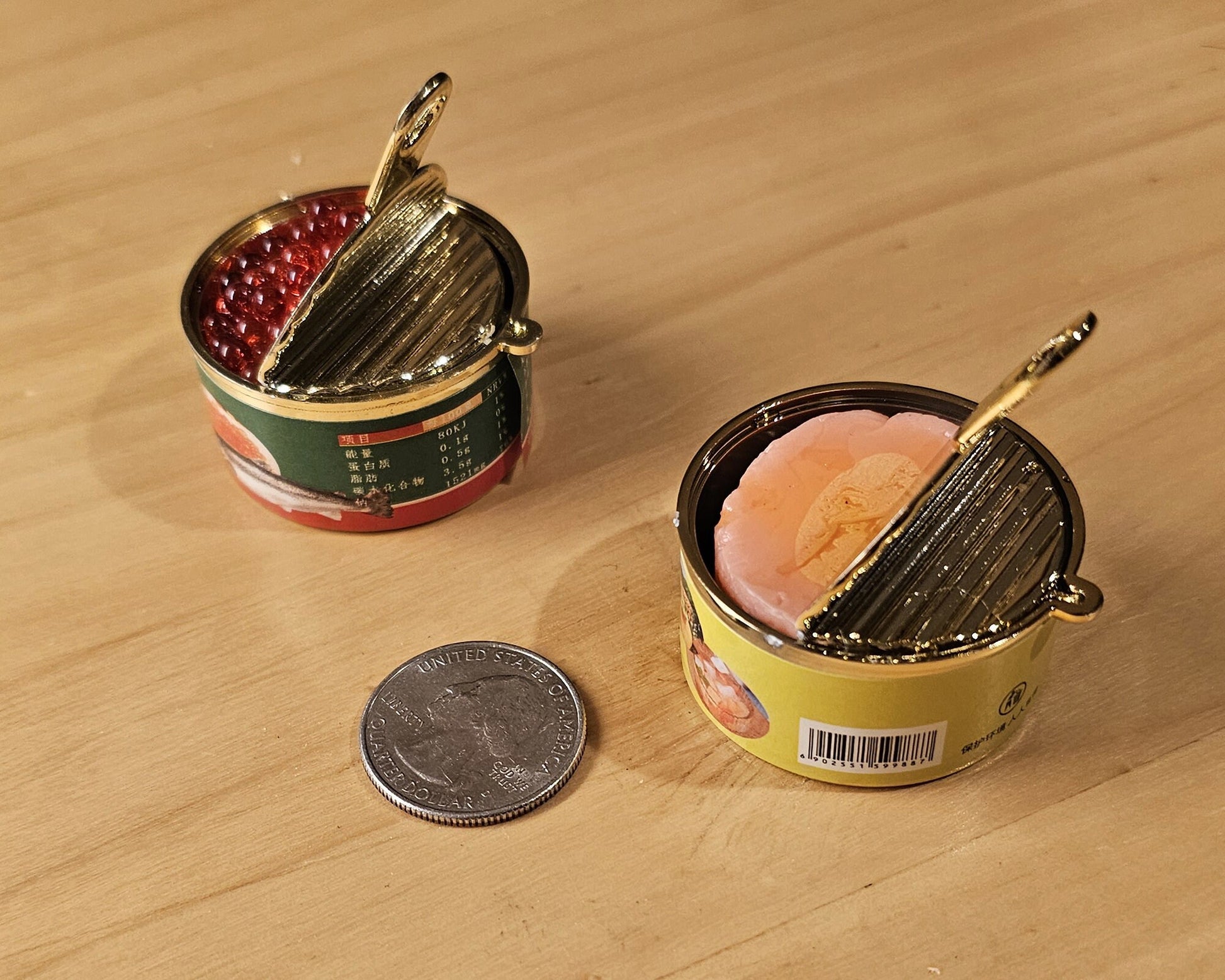 1 Pc Caviar Ham Spam Canned Food Miniature Food Charm #KR012