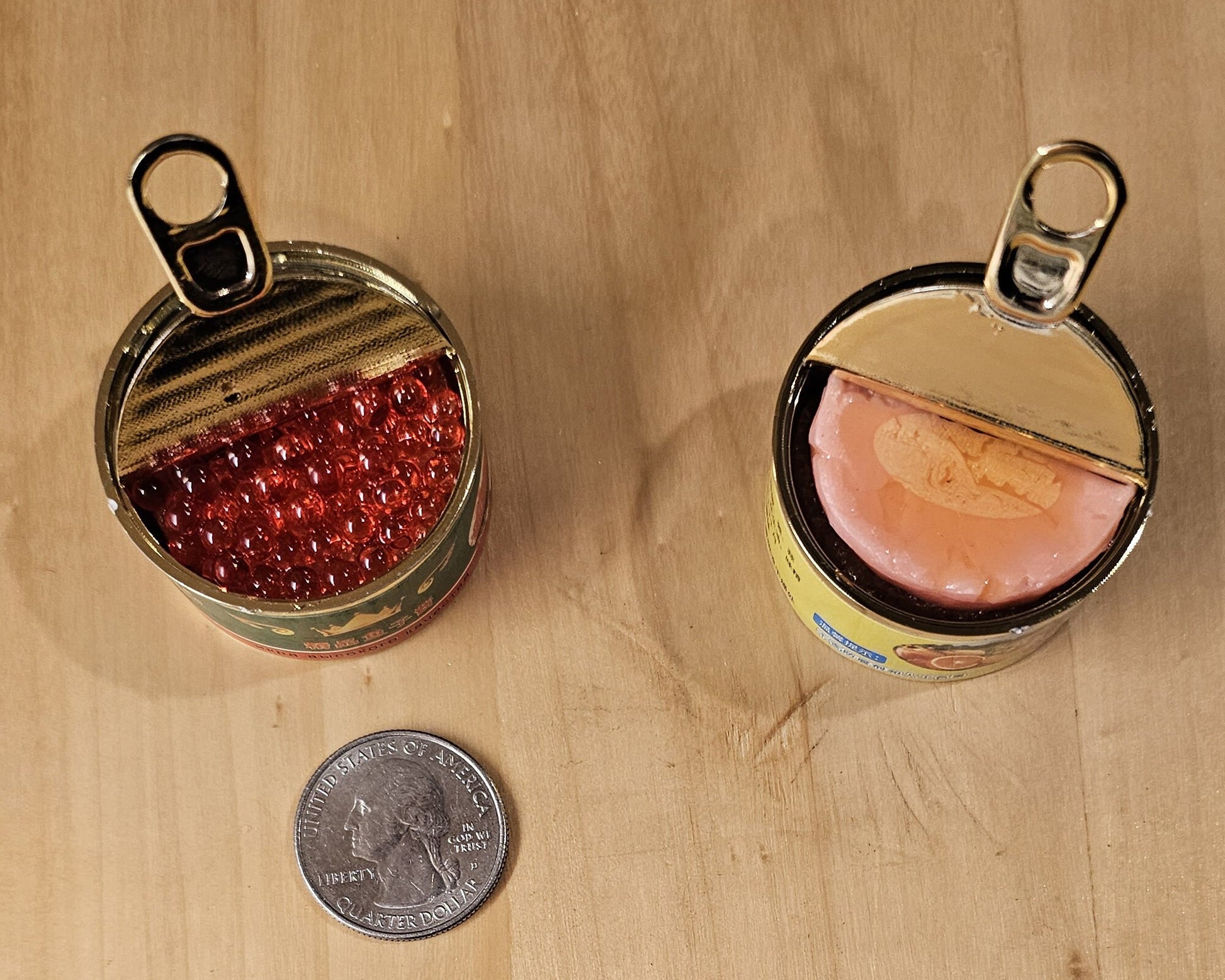1 Pc Caviar Ham Spam Canned Food Miniature Food Charm #KR012