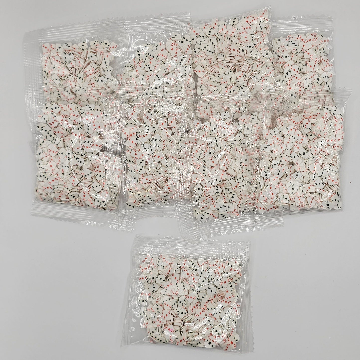 10/30/50 gram Play Card Poker Ace Casino Polymer Clay Faux Fake Confetti Sprinkles Clay Slices #SK010