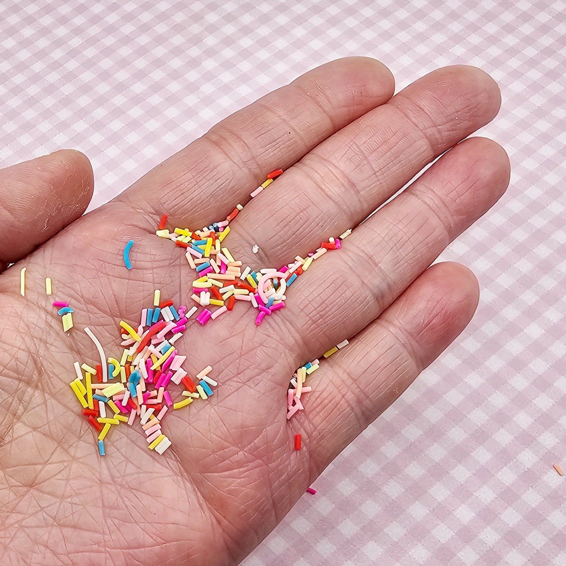 10/30/50 gram Multicolor Polymer Clay Faux Fake Confetti Sprinkles Clay Slices Non Edible Fake Sprinkles #SK012