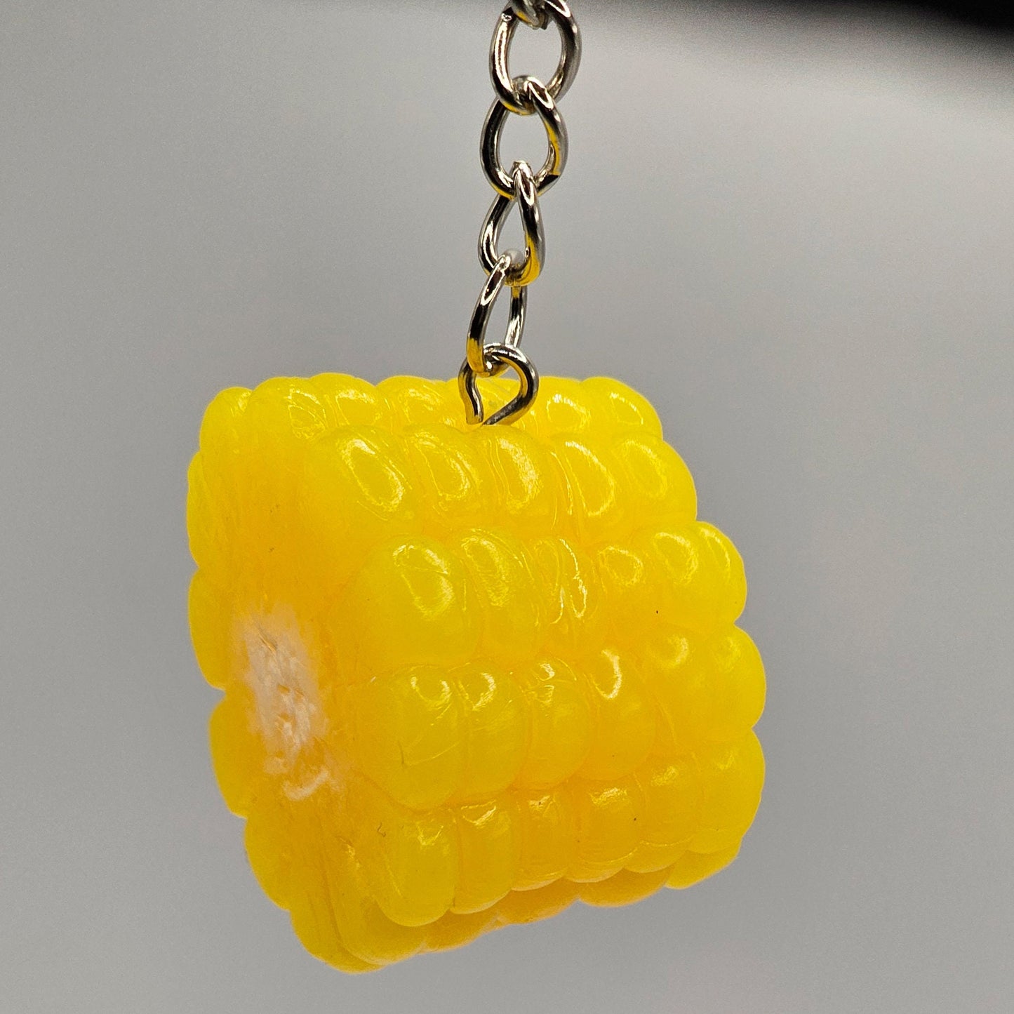 Fake Artificial Butter Corn Imitation Food Actual Size Charms Key Chain Keyring #KR010