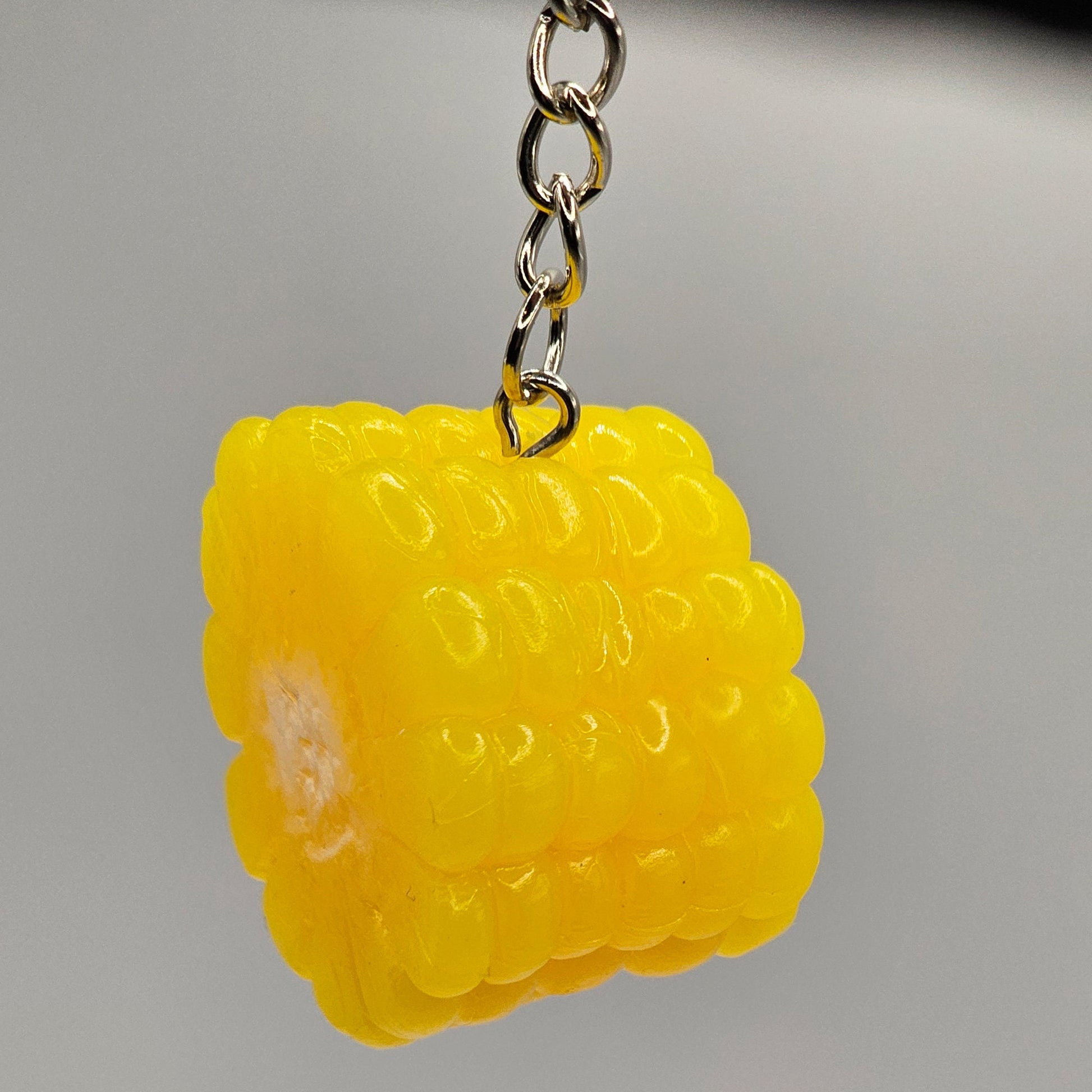 Fake Artificial Butter Corn Imitation Food Actual Size Charms Key Chain Keyring #KR010
