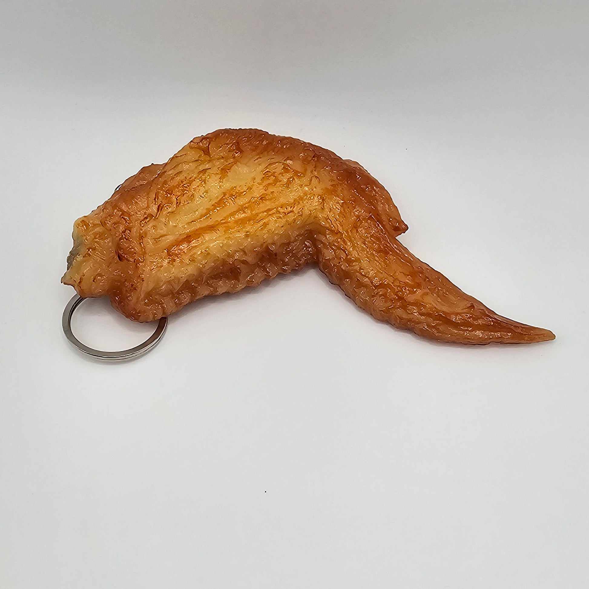 Fake Imitation Artificial BBQ Chicken Wings Actual Size Charms Key Chain Keyring #KR001