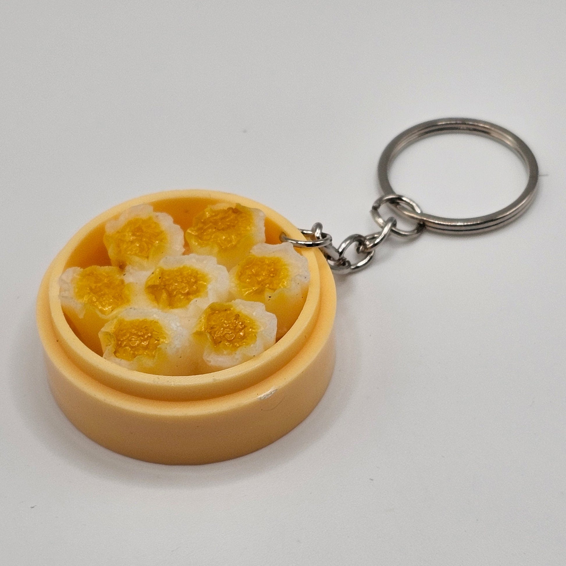 1 Pc Miniature Dim Sum Shumai Steamed Buns Dumpling Charms Key Chain Keyring #KR004