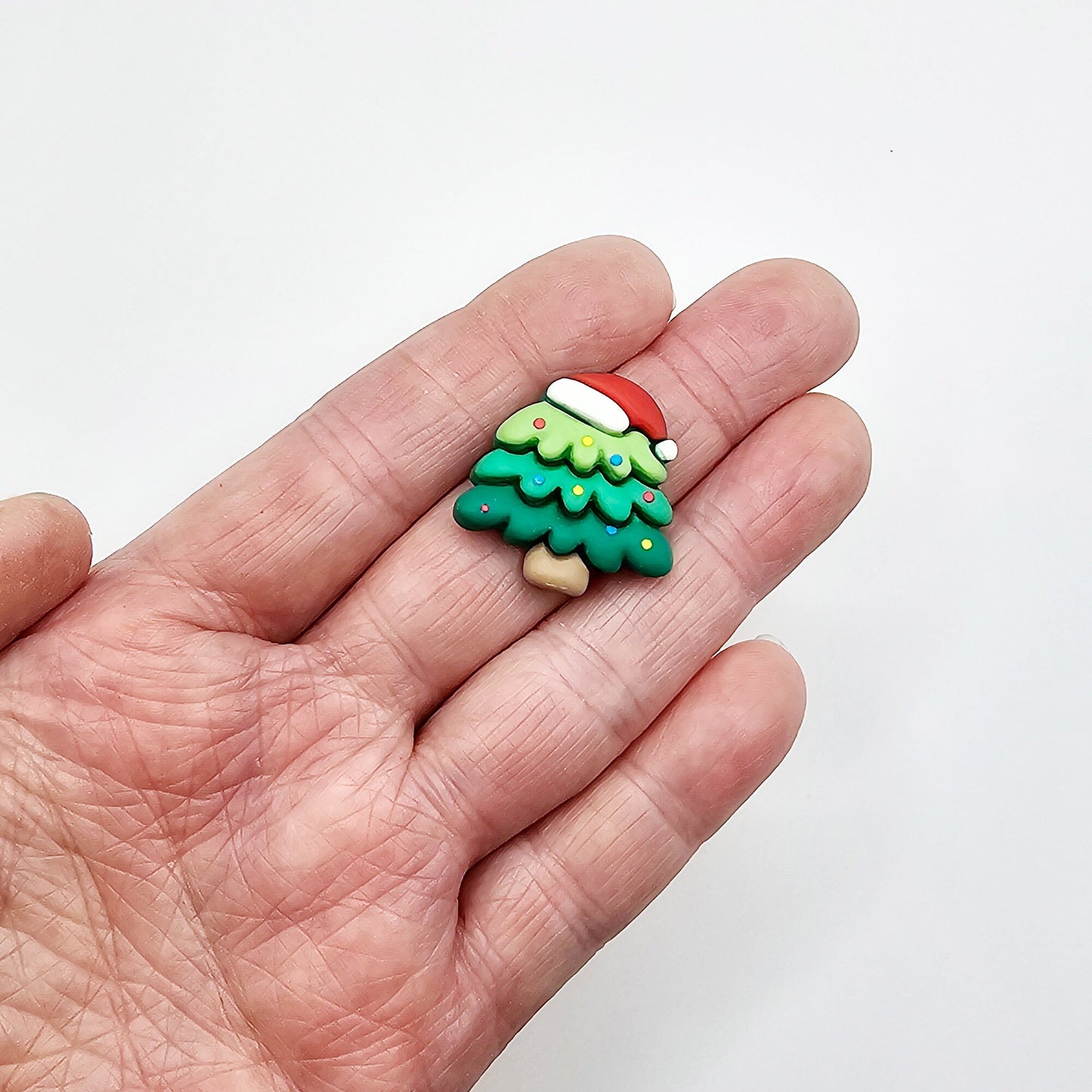 4/10/25 Pcs Christmas Tree Cabochons Resin Flatback Xmas Holiday Cabochon #CAB007-L