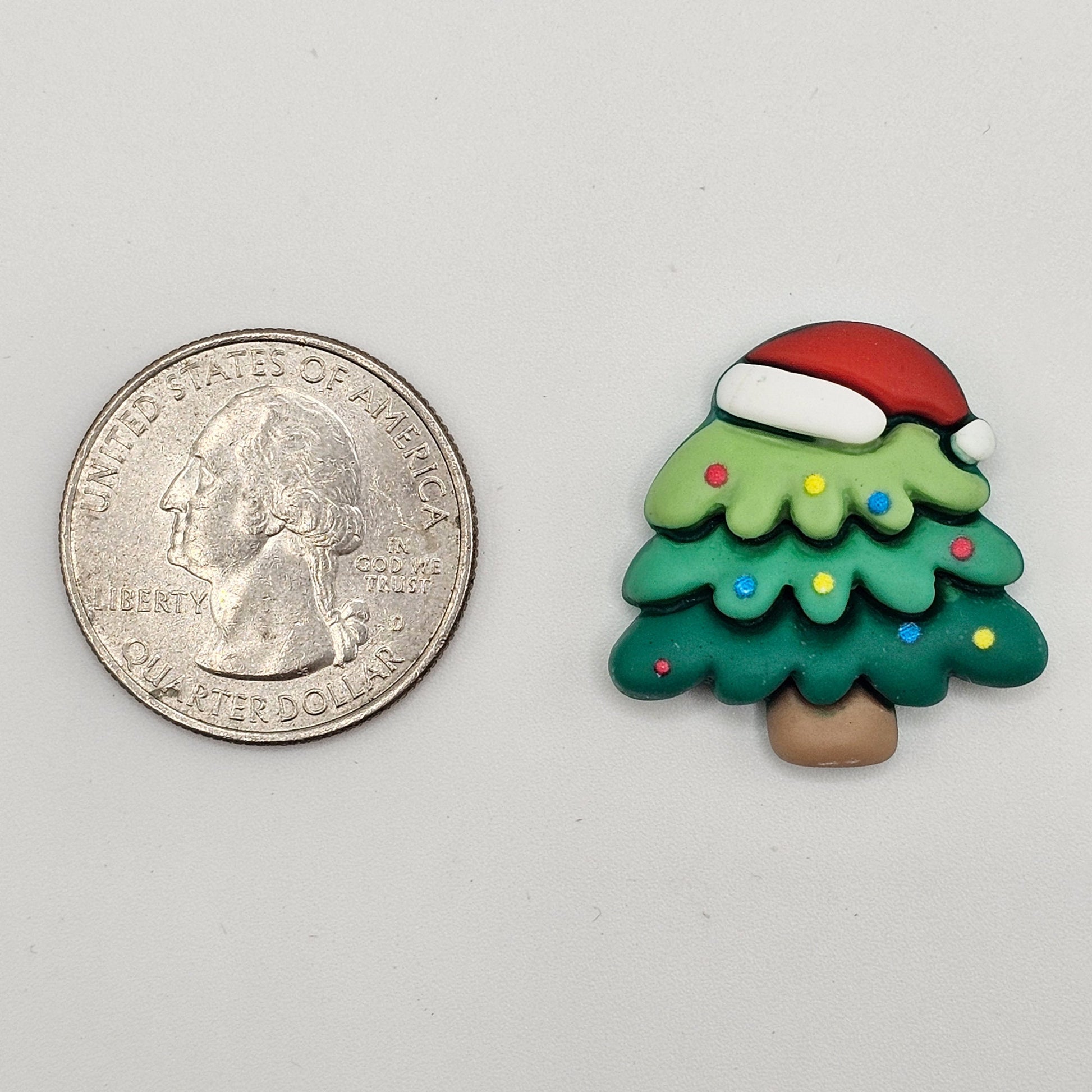 4/10/25 Pcs Christmas Tree Cabochons Resin Flatback Xmas Holiday Cabochon #CAB007-L