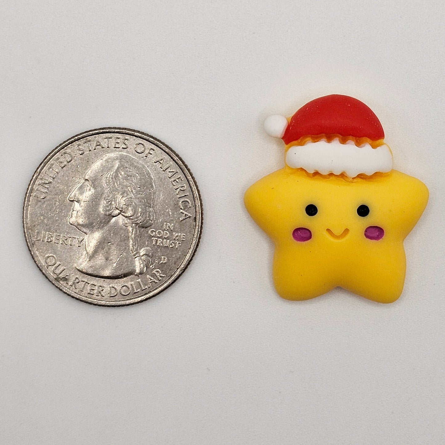 4/10/25 Pcs Christmas X mas Star Cabochons Cabochon Resin Flatback Kawaii Xmas Holiday Deco #CAB005-L