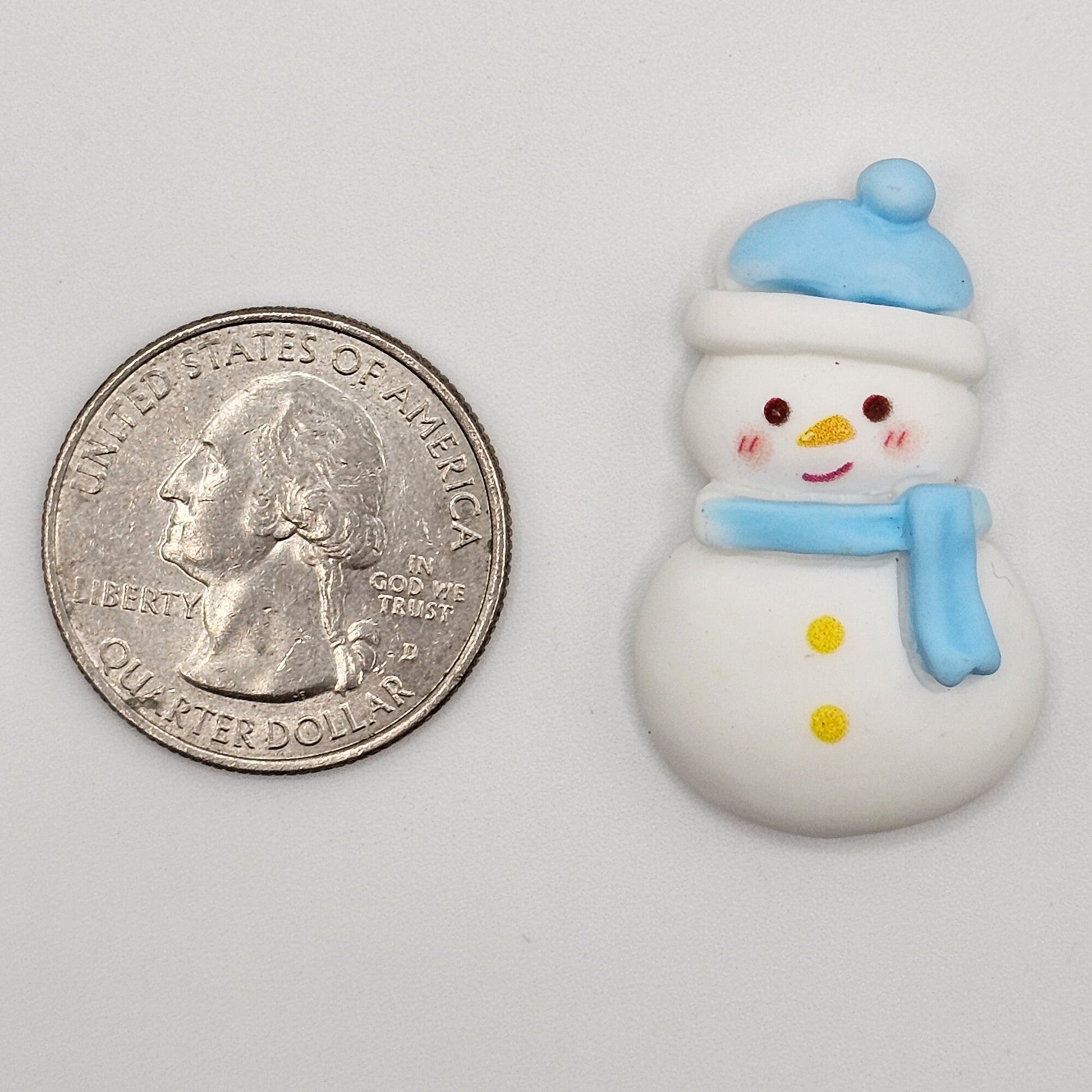 4/10/25 Pcs Christmas Snowman Snowmen Cabochons Cabochon, Resin Flatback Kawaii Xmas Holiday Deco #CAB004-L