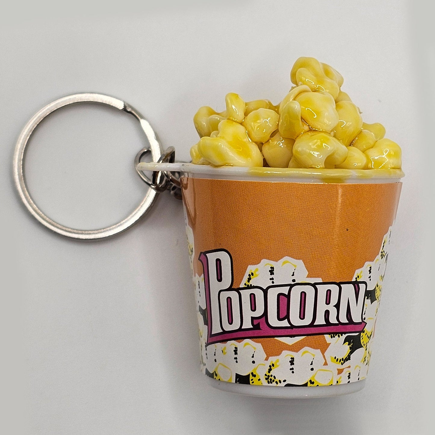 1 Pc Butter Popcorn Charms Key Chain #KR013