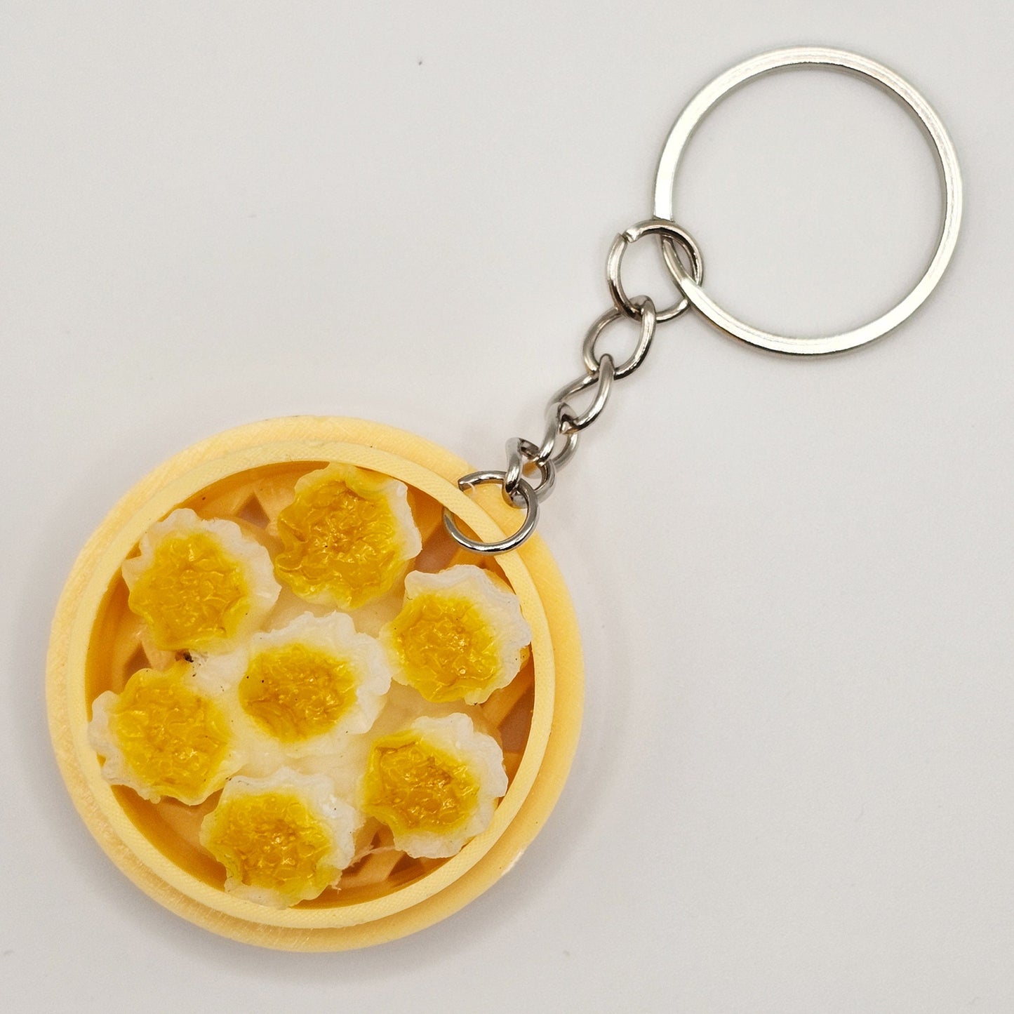 1 Pc Miniature Dim Sum Shumai Steamed Buns Dumpling Charms Key Chain Keyring #KR004
