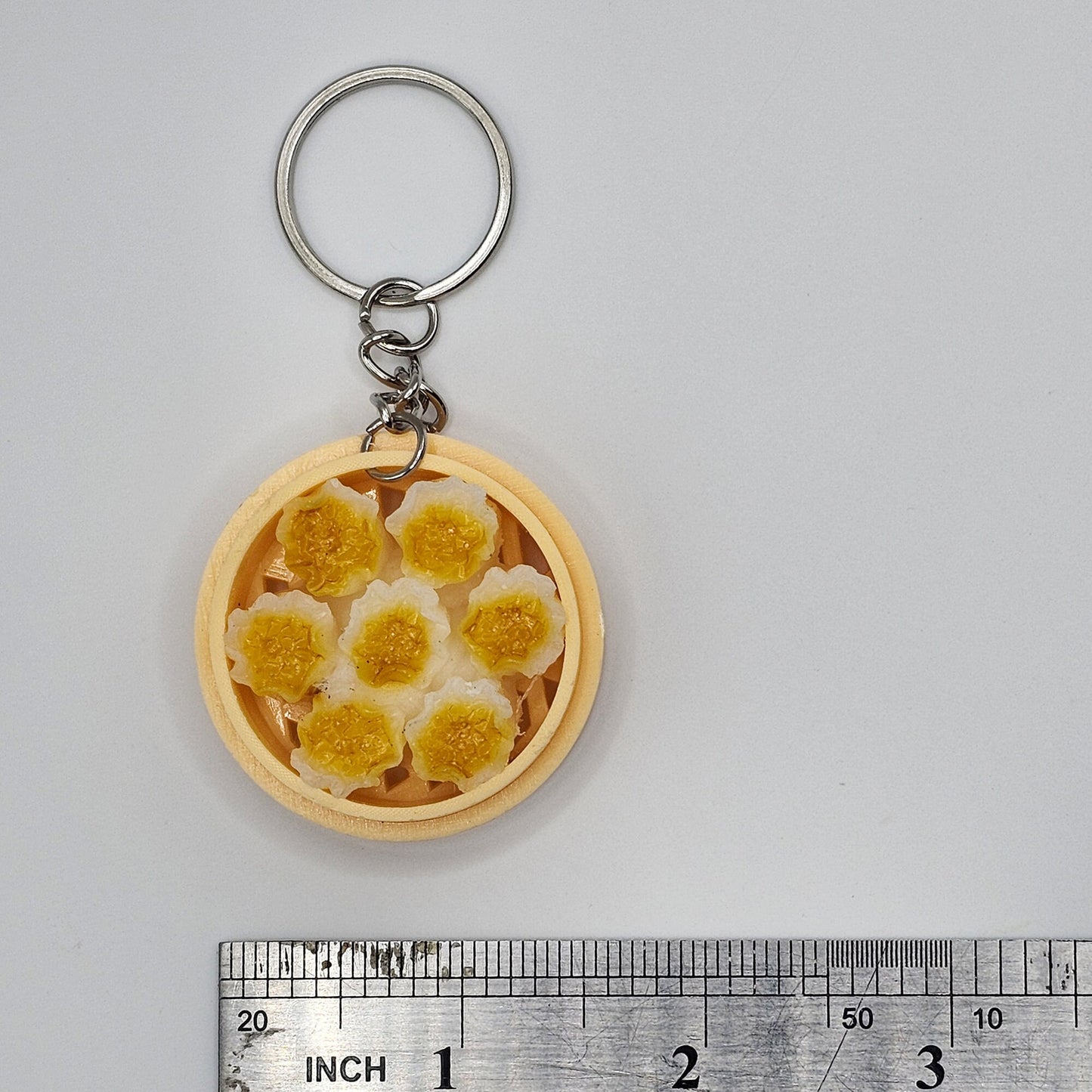 1 Pc Miniature Dim Sum Shumai Steamed Buns Dumpling Charms Key Chain Keyring #KR004