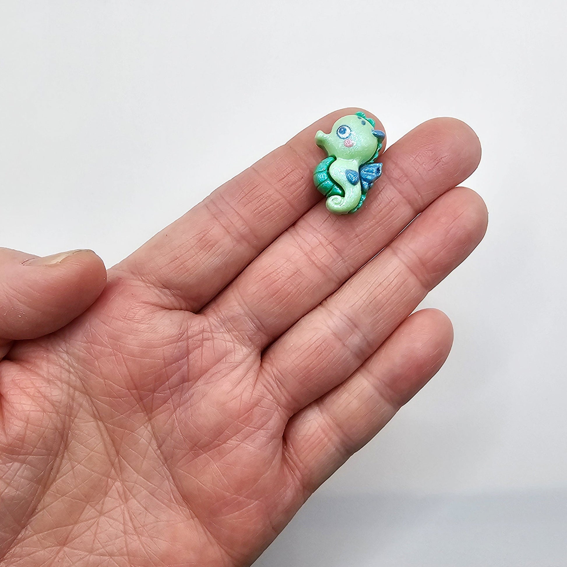 5 Pcs Shimmer Seahorse Kawaii Cute Cabochon, Cabochons Resin Flatback #CAB087