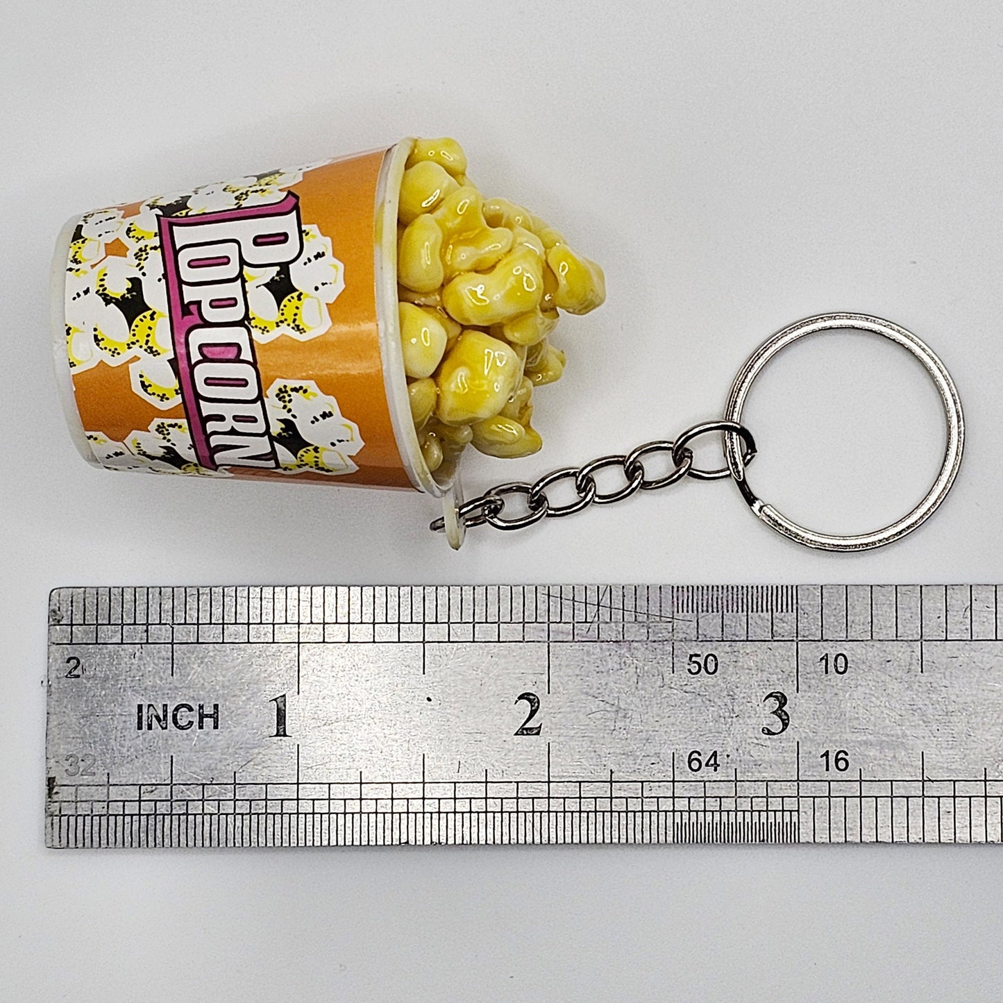1 Pc Butter Popcorn Charms Key Chain #KR013
