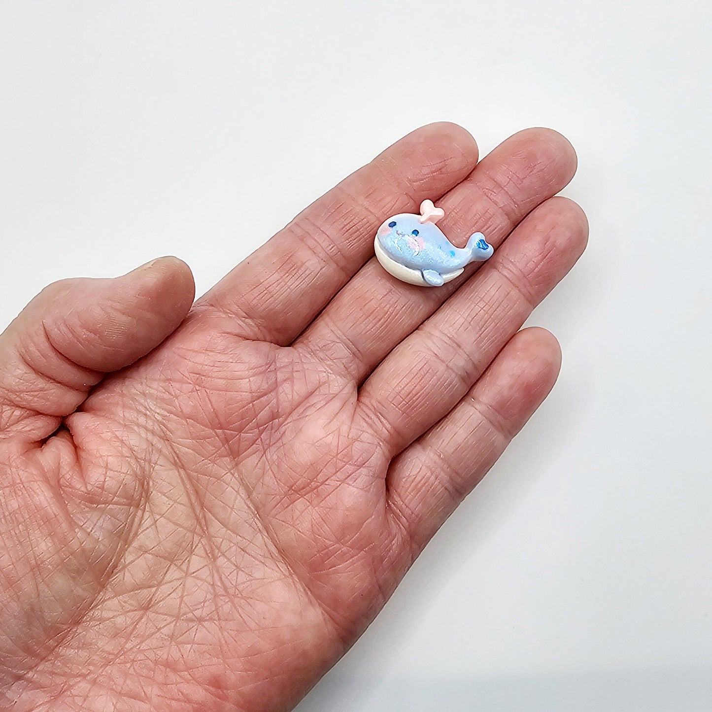 5 Pcs Shimmer Whale Kawaii Cute Cabochon, Cabochons Resin Flatback #CAB094