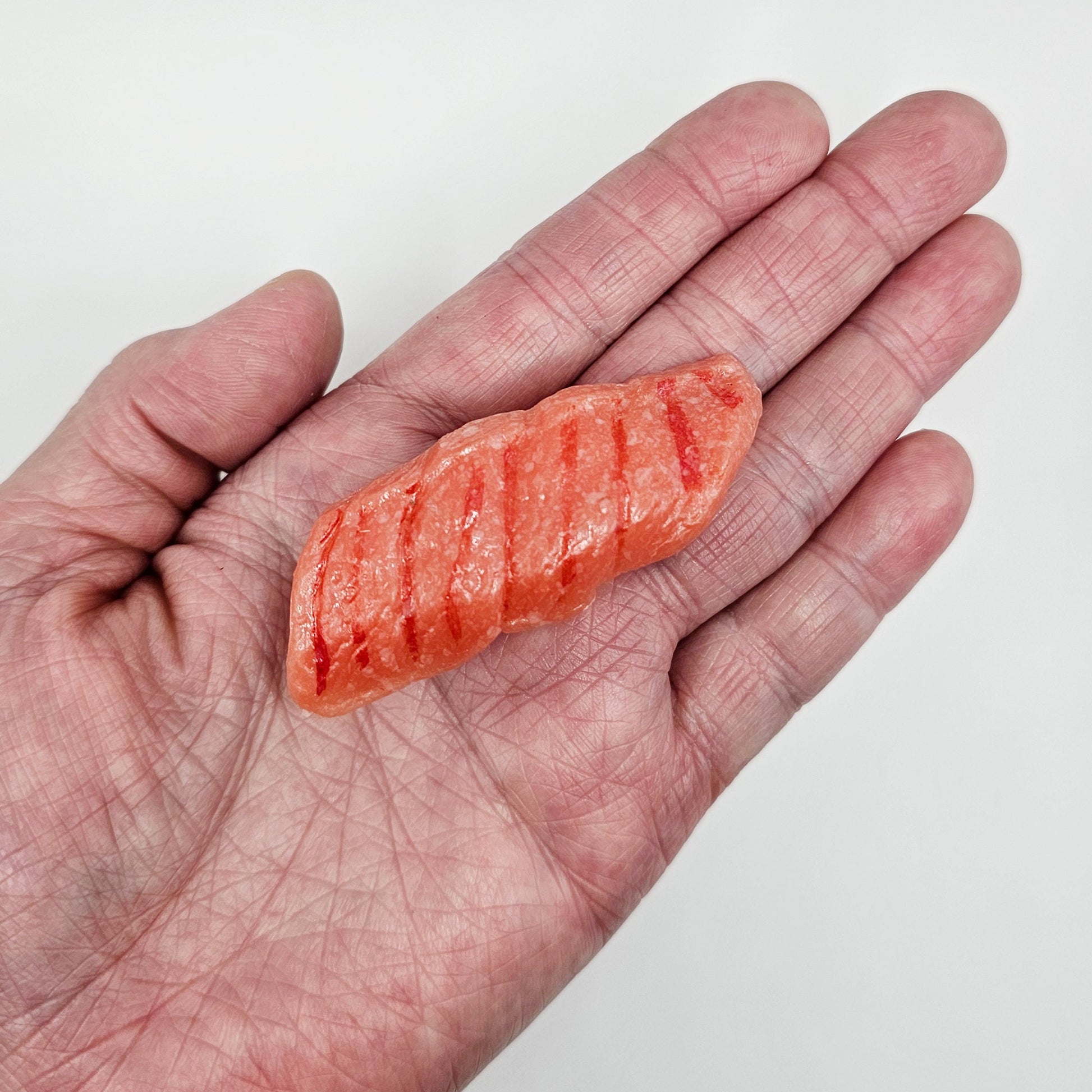 4 Pcs Fake Sushi Artificial Japanese Sushi Polymer Clay Food Japanese Cockle, Tuna, Mackerel, Shrimp, Clam #CAB115-118