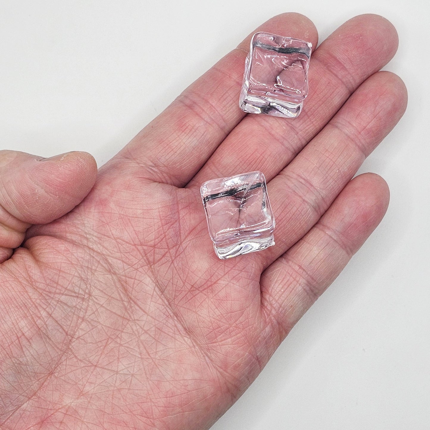 6/15 Pcs Acrylic Ice Cube Chunks, Acrylic Blocks, Faux Ice Cubes, Cabochons #CAB121