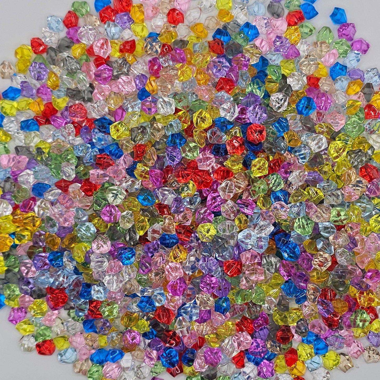 50/200 Pcs Multi Color Fake Crushed Ice, Rock Acrylic Ice Cubes, Crystals Fake Diamond Decoration Plastic Gems Vase Fillers, Cabochons