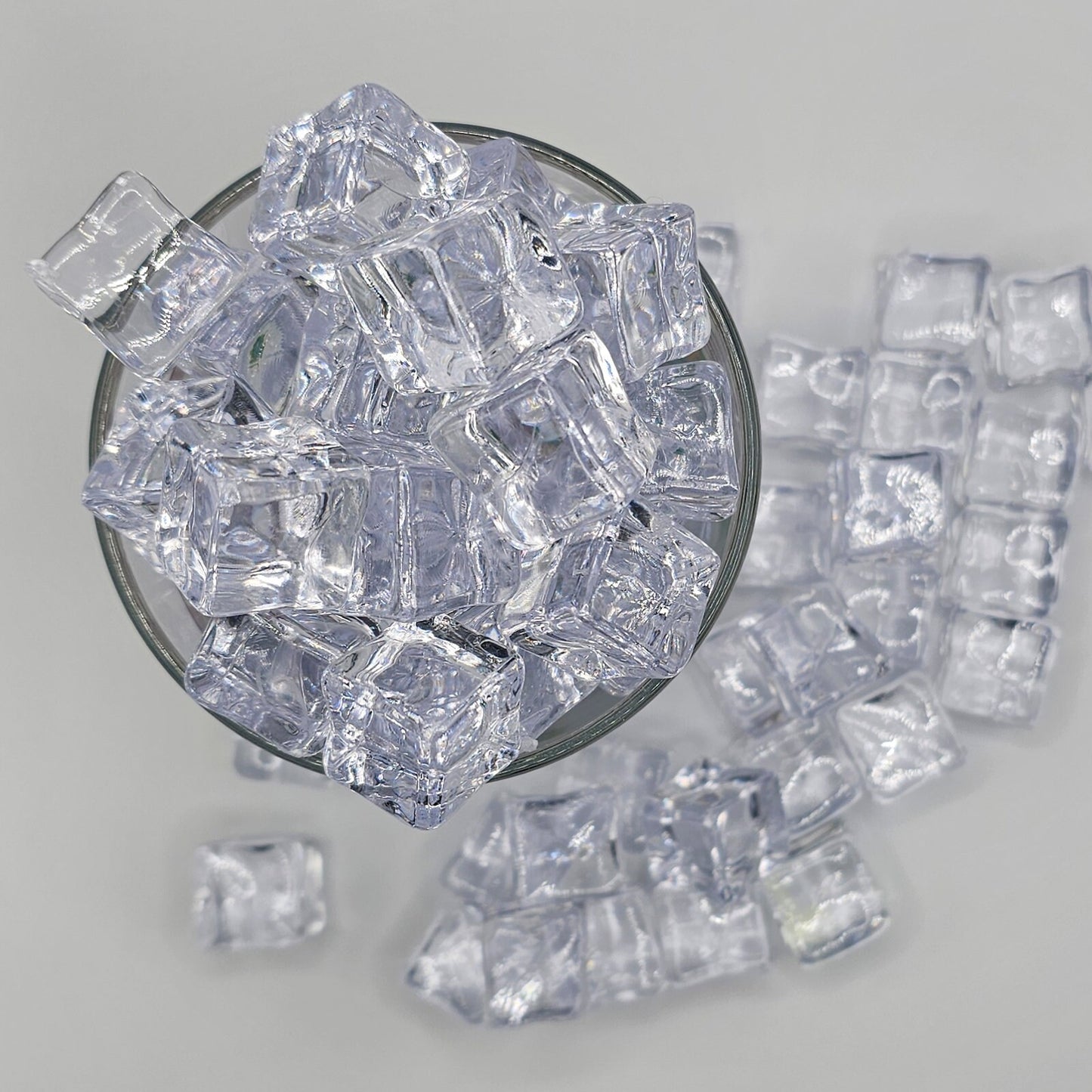 6/15 Pcs Acrylic Ice Cube Chunks, Acrylic Blocks, Faux Ice Cubes, Cabochons #CAB121