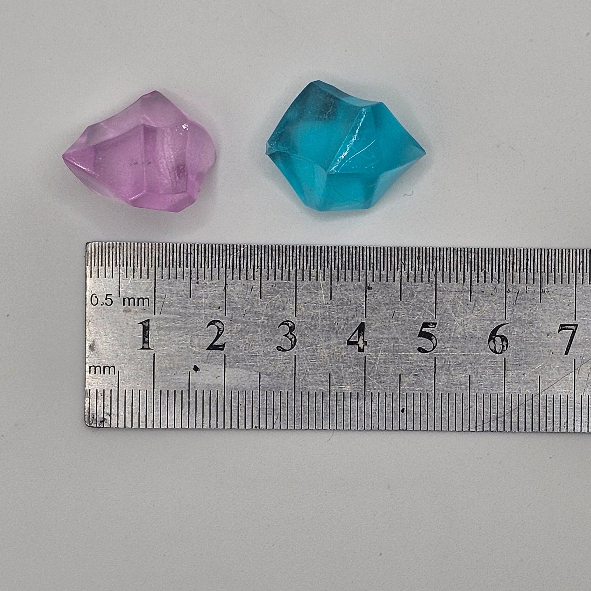 6/15 Pcs Glow in the Dark Multi Color Crushed Ice Cube Chunks, Fluorescent Faux Ice Cubes, Crystals Fake Diamond, Cabochons #CAB123