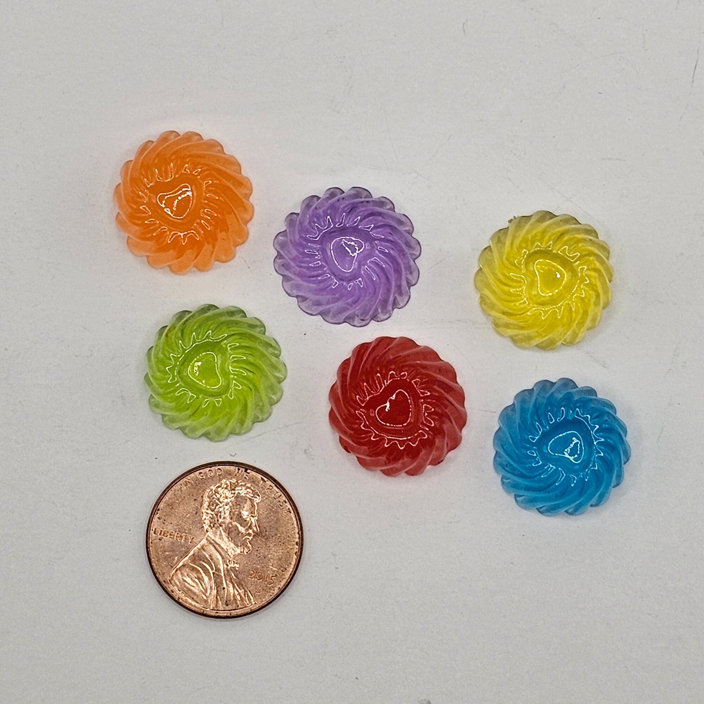 10/30 Pcs Assorted Glossy Resin Gum Drop Candy Cute Jelly Kawaii Cabochons, #CAB139