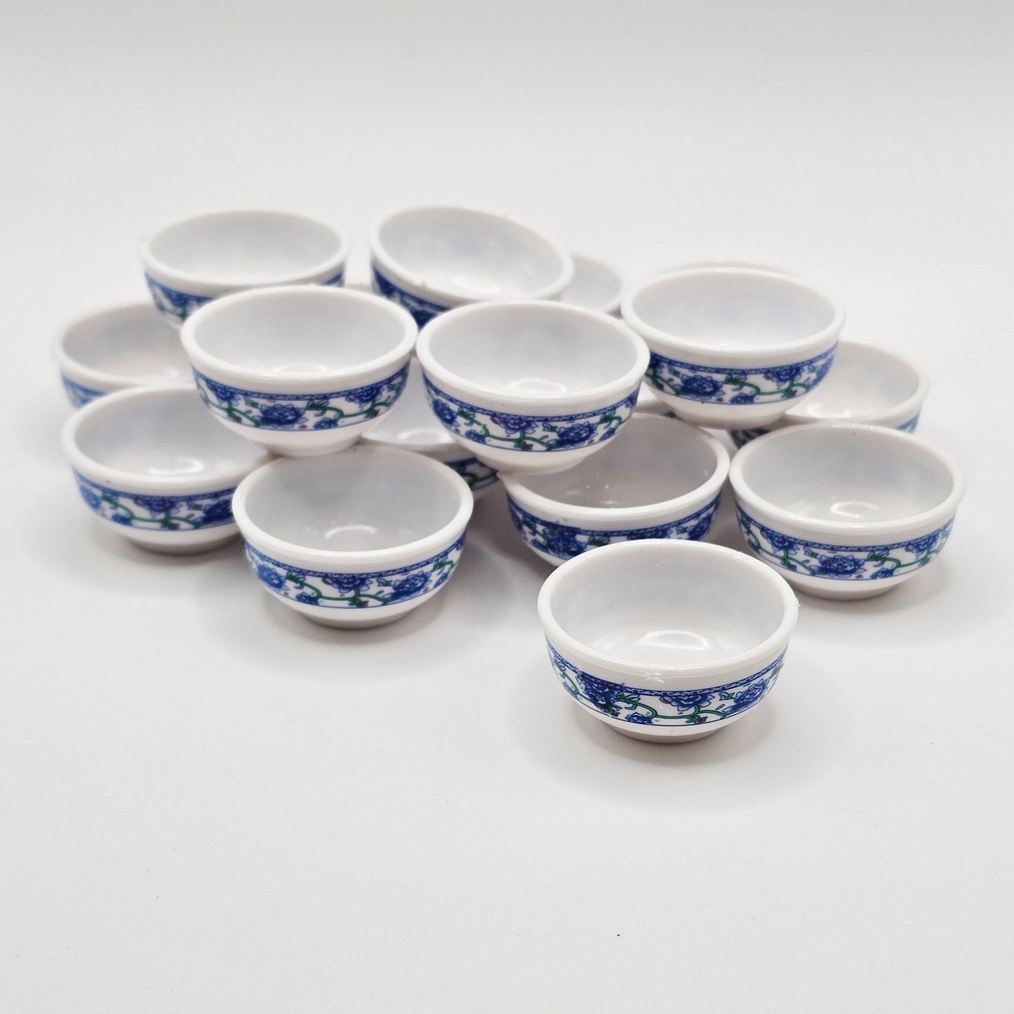 5/10/25 Pcs Miniature Plastic Soup Bowl Fake Food Dollhouse Bowl #CAB145-B