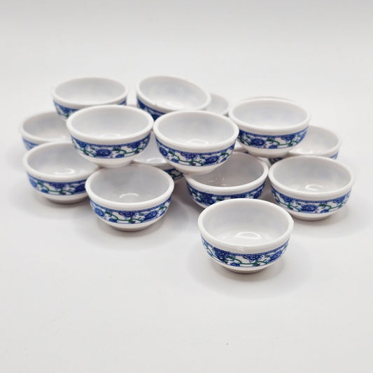 5/10/25 Pcs Miniature Plastic Soup Bowl Fake Food Dollhouse Bowl #CAB145-B