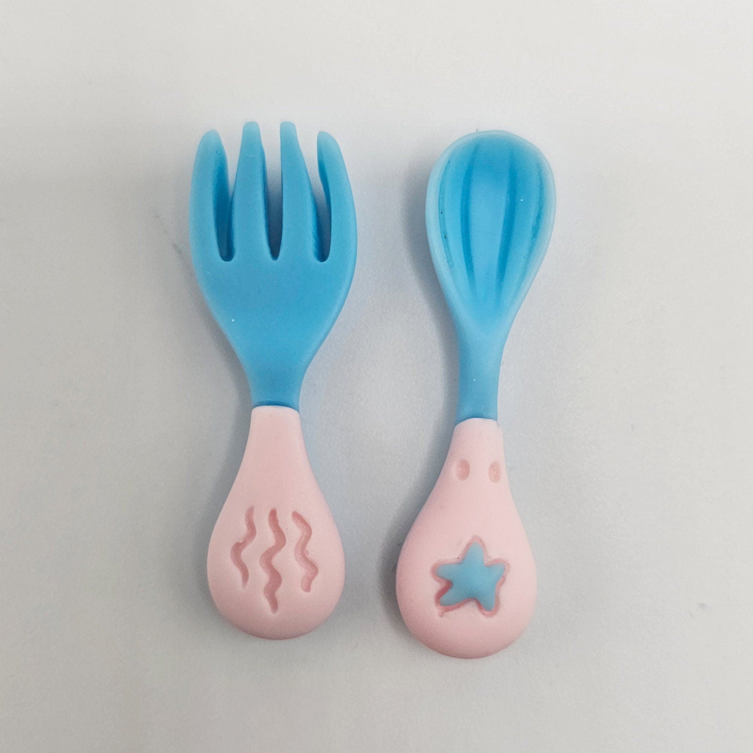 2/5/10 Sets Cutlery Cabochon Resin Flat Back Miniature Kawaii Knife Spoon Cabochons #CAB145