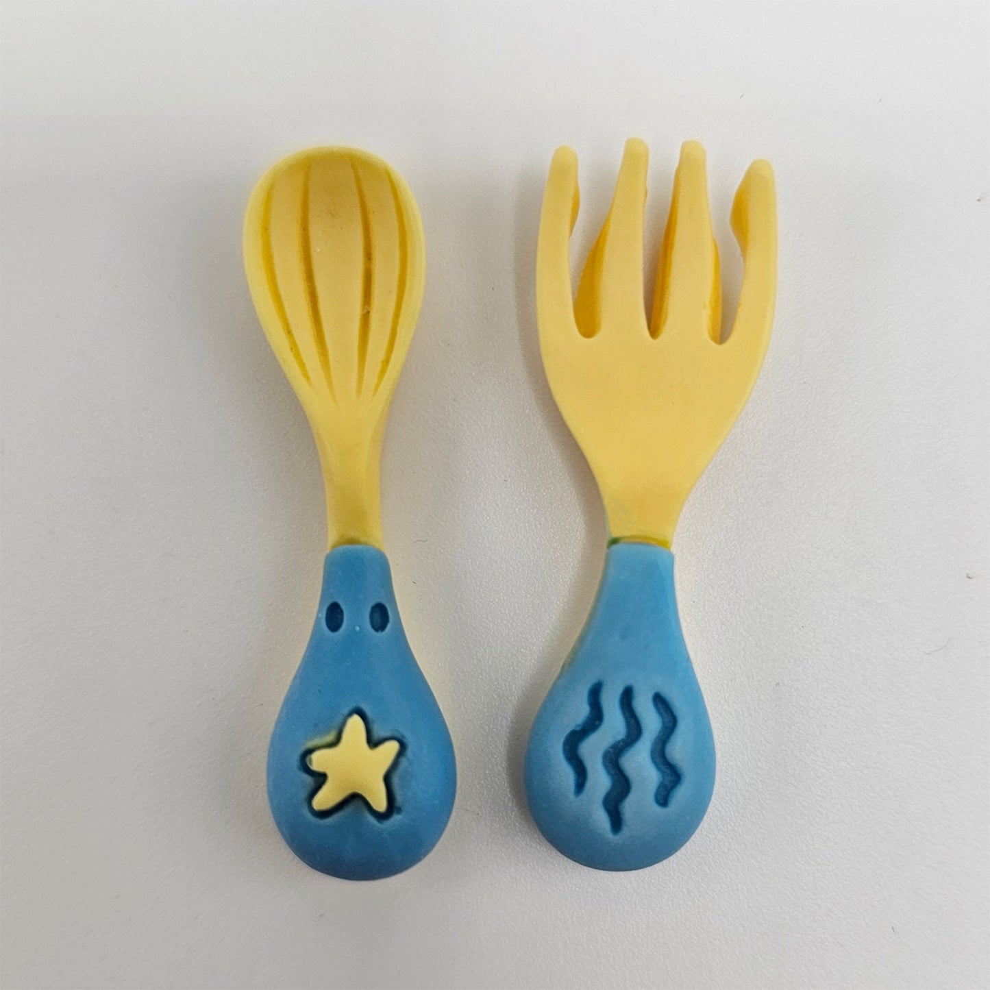 2/5/10 Sets Cutlery Cabochon Resin Flat Back Miniature Kawaii Knife Spoon Cabochons #CAB145