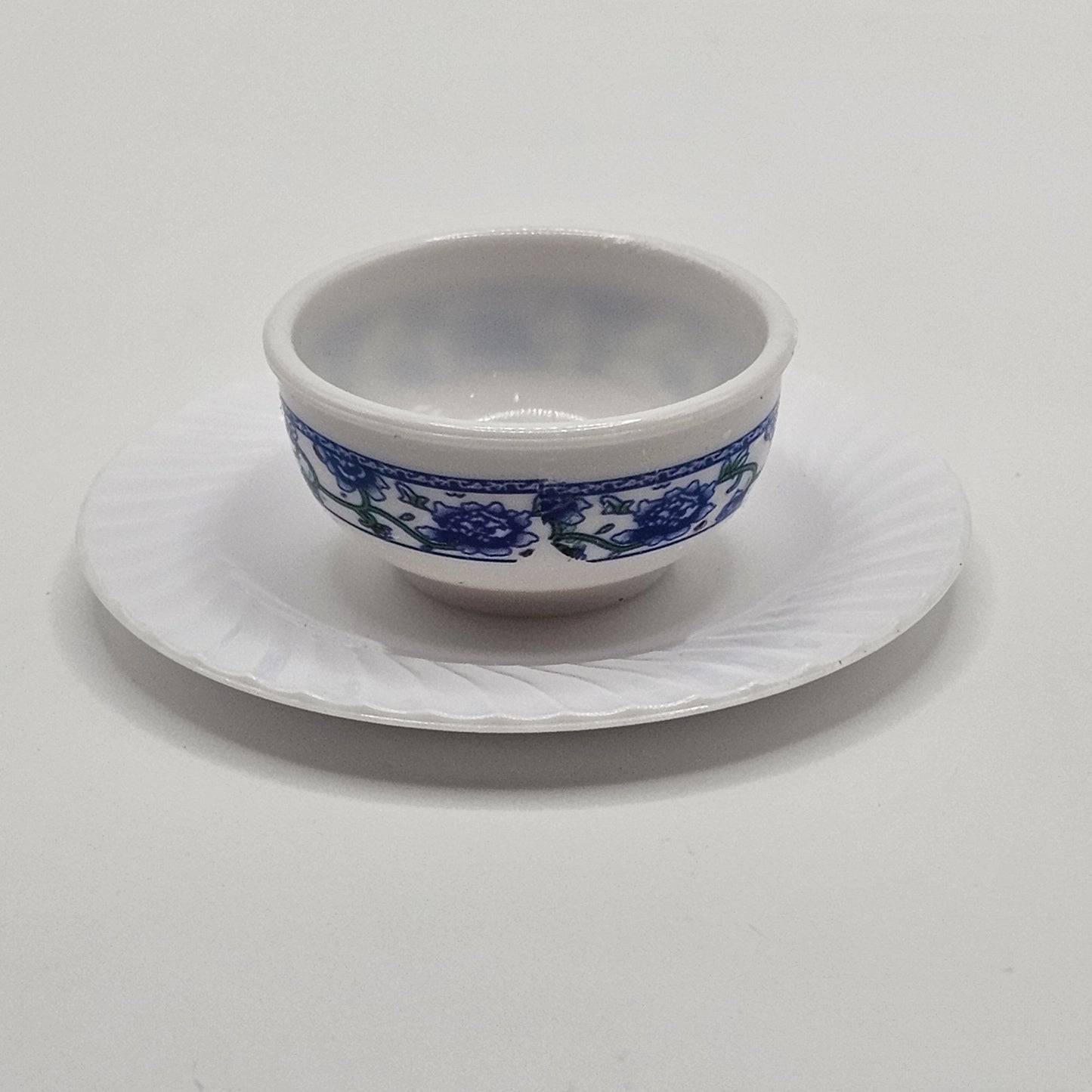 5/10/25 Pcs Miniature Plastic Plate Fake Food Dollhouse Plate with Hole DIY Projects #CAB145-A