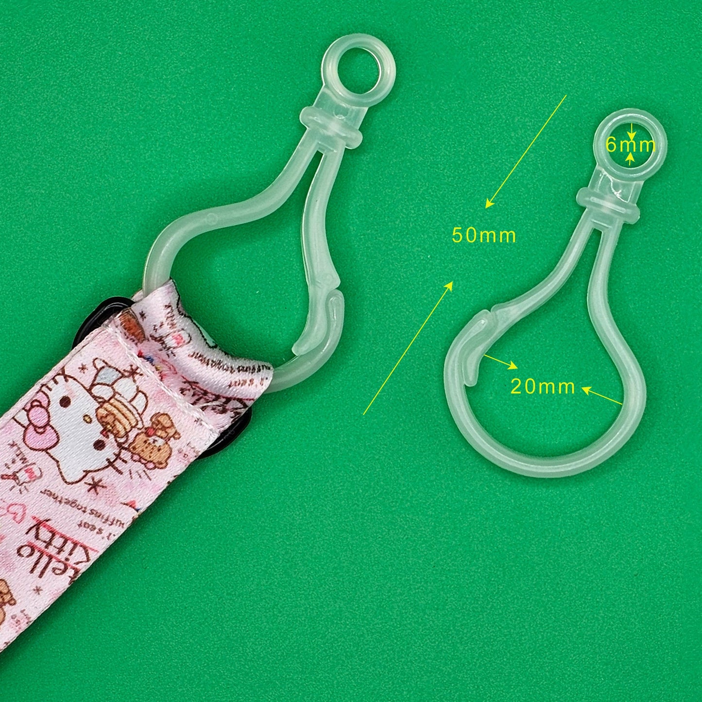 10/25/100 Pcs Plastic Hook Lobster Clasp Buckle Snap