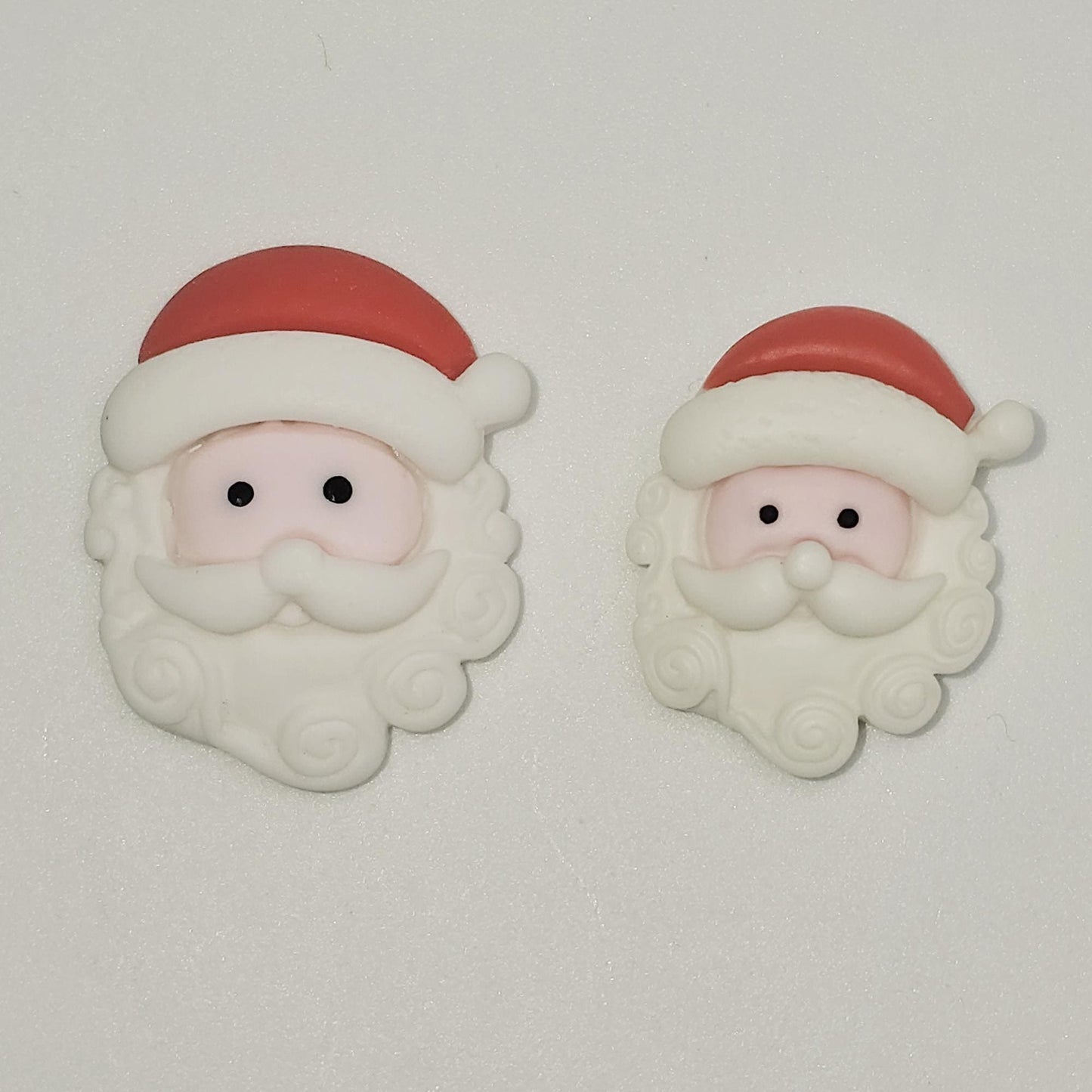 4/10/25 pcs Resin Santa Christmas Cabochons Christmas Kawaii Flatback Santa Head Face Xmas Holiday Cabochon #CAB001