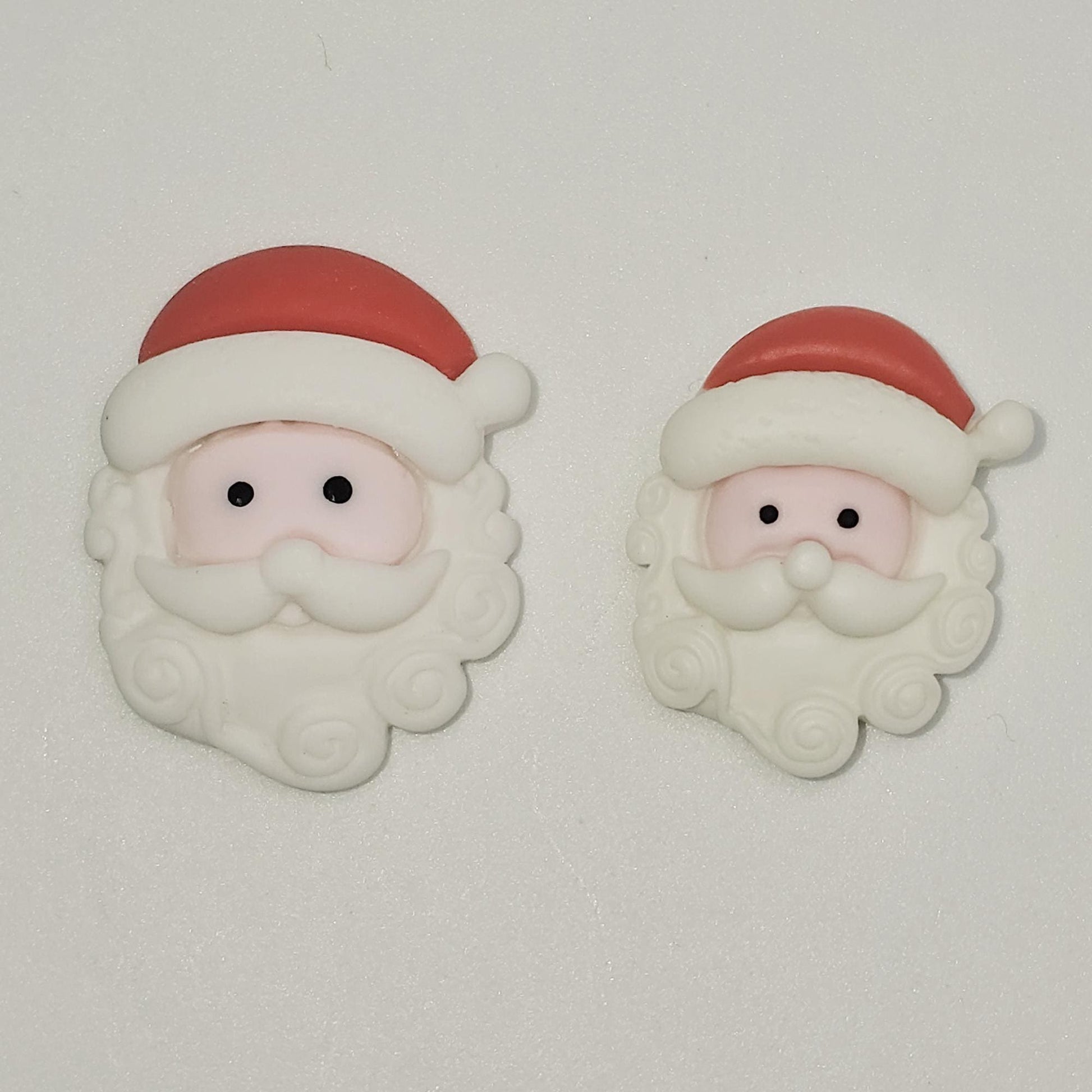4/10/25 pcs Resin Santa Christmas Cabochons Christmas Kawaii Flatback Santa Head Face Xmas Holiday Cabochon #CAB001