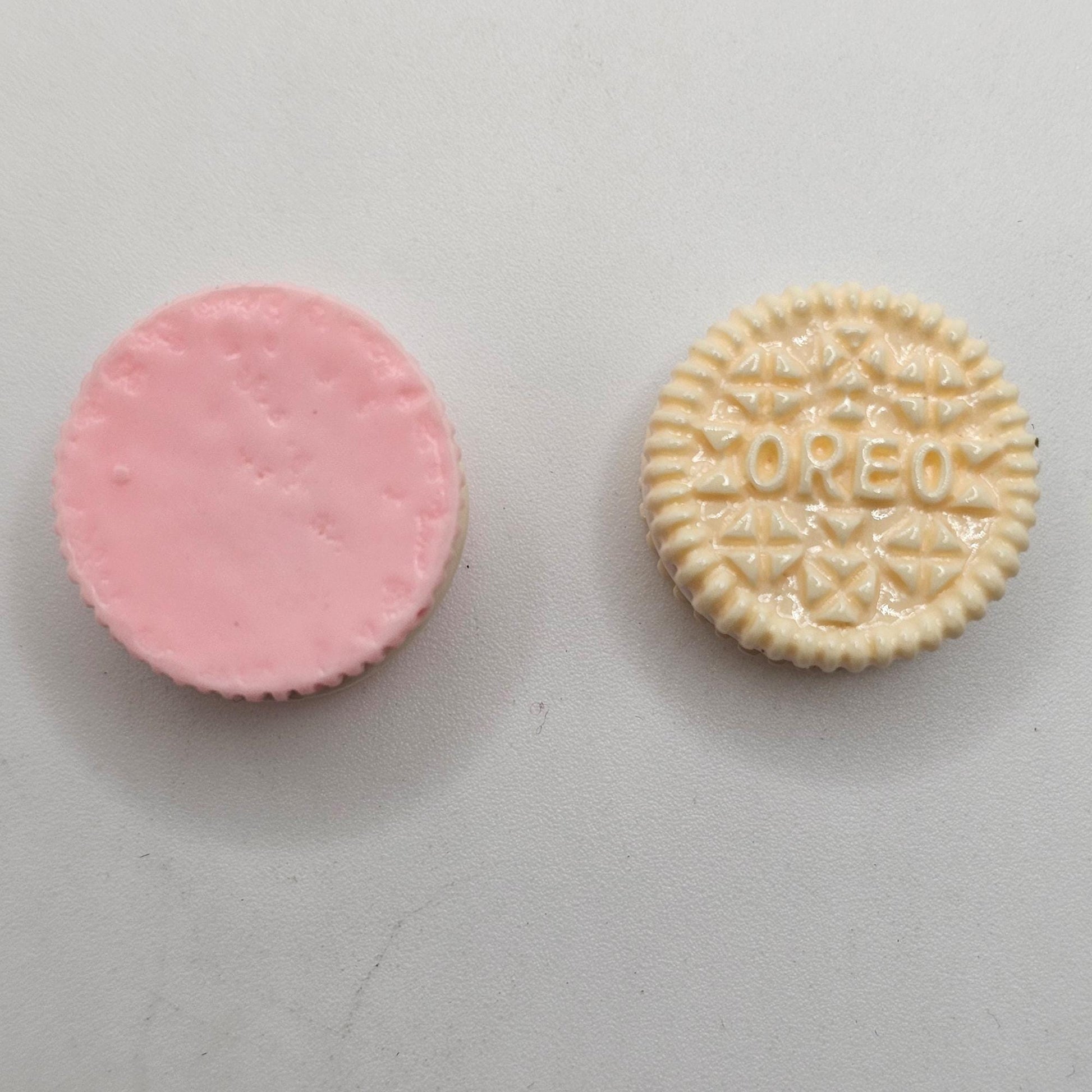 6/12/24 Pcs Miniature Cookie Sandwich Resin Flat Back Cabochons, Snack Cabochon #CAB153