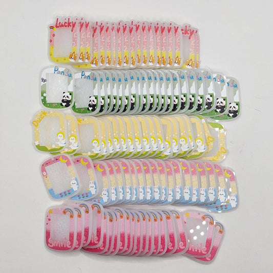 6/20 Pcs Mini Frame Pendant Charm Acrylic Frame Tag #CAB166