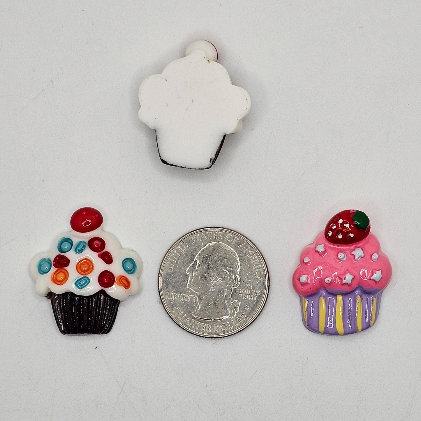 5/15/30 Pcs Cupcake Resin Flat Back Cabochons Cup Cake Cabochon #CAB167