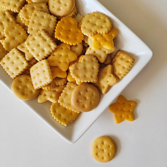 5/15 Pcs Cracker Biscuit Flat Back Cabochon, Fake Cookie Kawaii Cabochons #CAB177