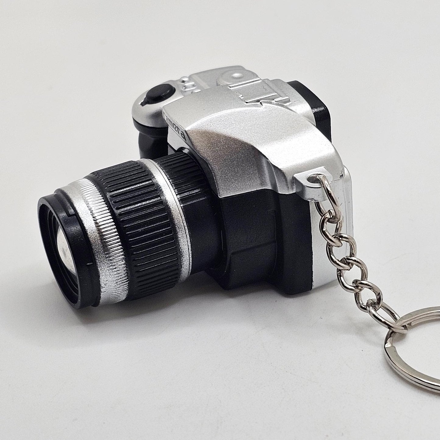 Miniature Flash Sound DSLR Camera Key Chain Key Ring
