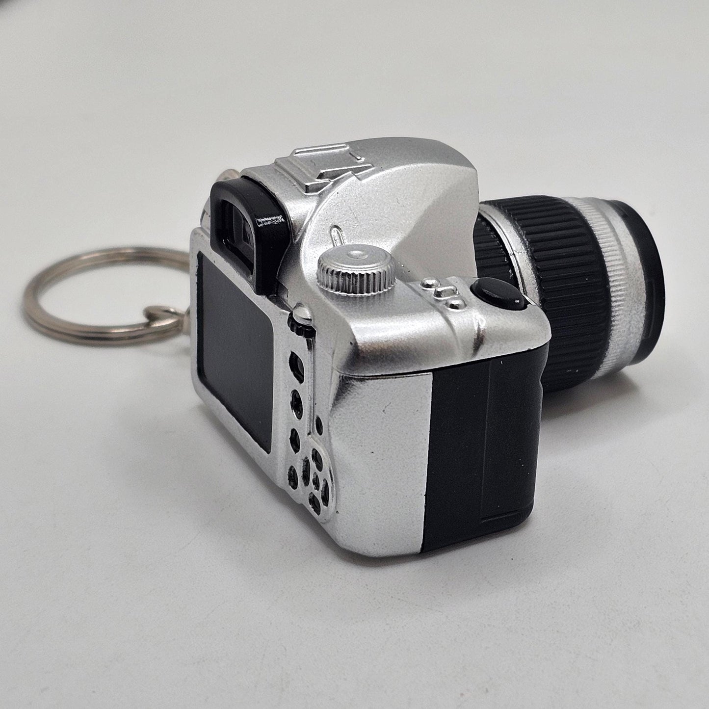 Miniature Flash Sound DSLR Camera Key Chain Key Ring