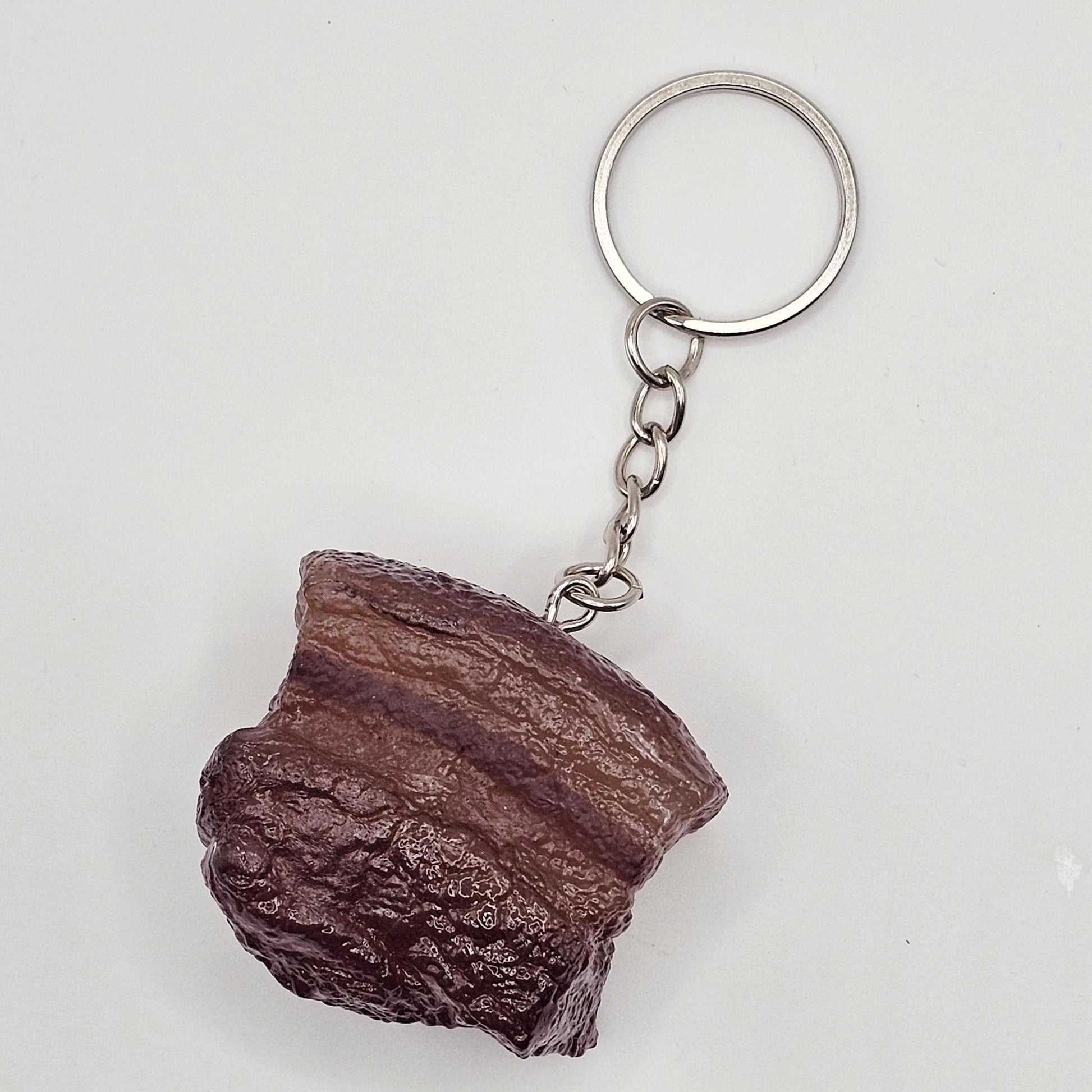 Fake Imitation Artificial Hot Dog, Pork Belly, Pork Rib Realistic Size Charms Key Chain Keyring