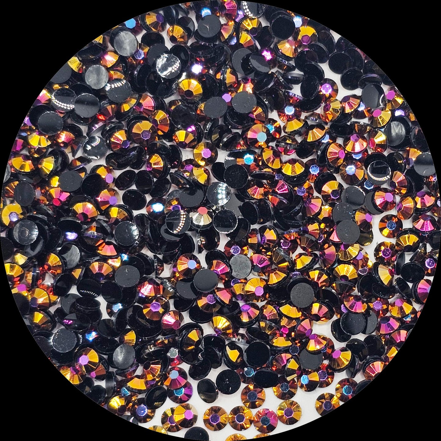 Bulk AB Jelly Flatback Resin Acrylic Rhinestones Non-Hotfix Rose Gold 2mm 3mm 4mm 5mm 6mm