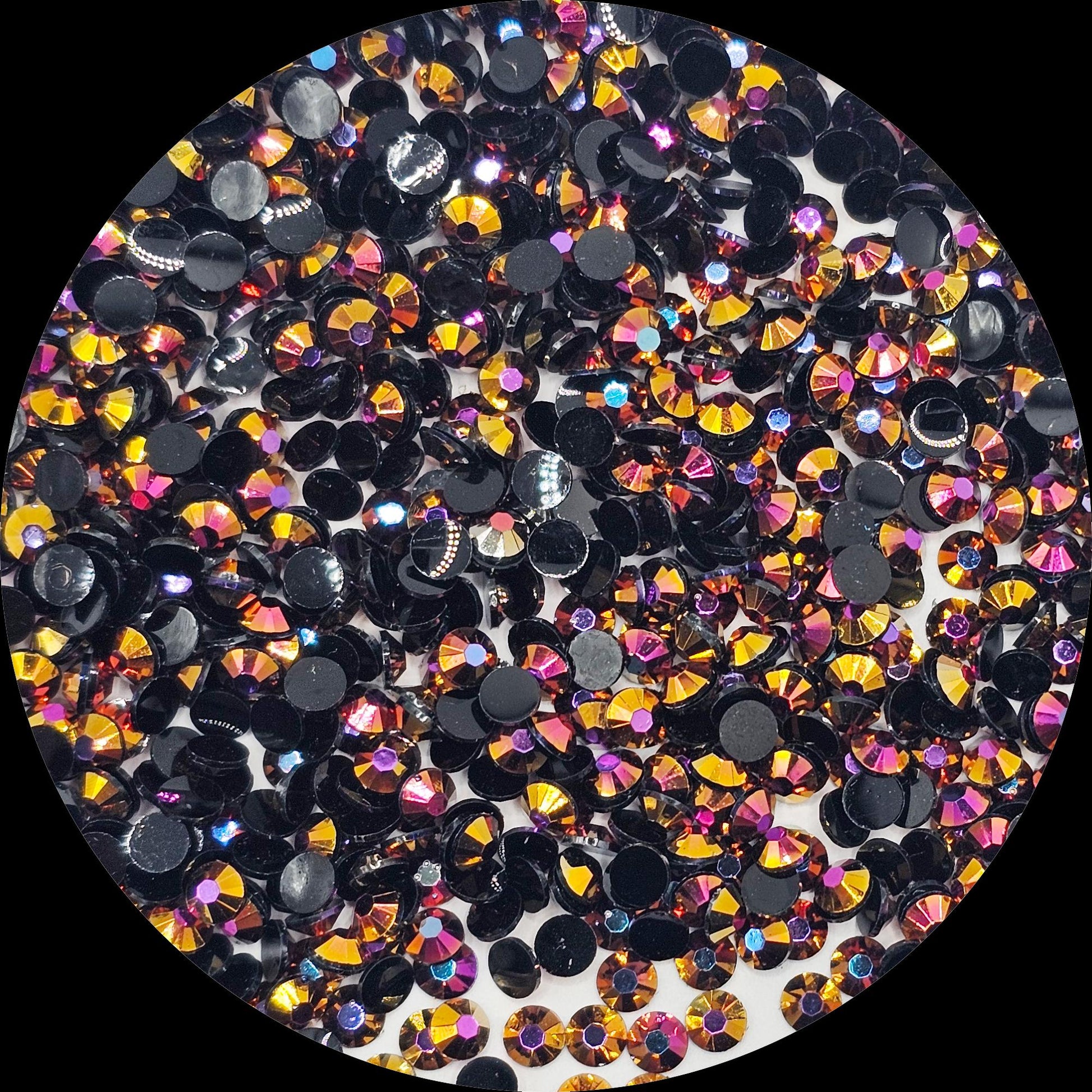 Bulk AB Jelly Flatback Resin Acrylic Rhinestones Non-Hotfix Rose Gold 2mm 3mm 4mm 5mm 6mm